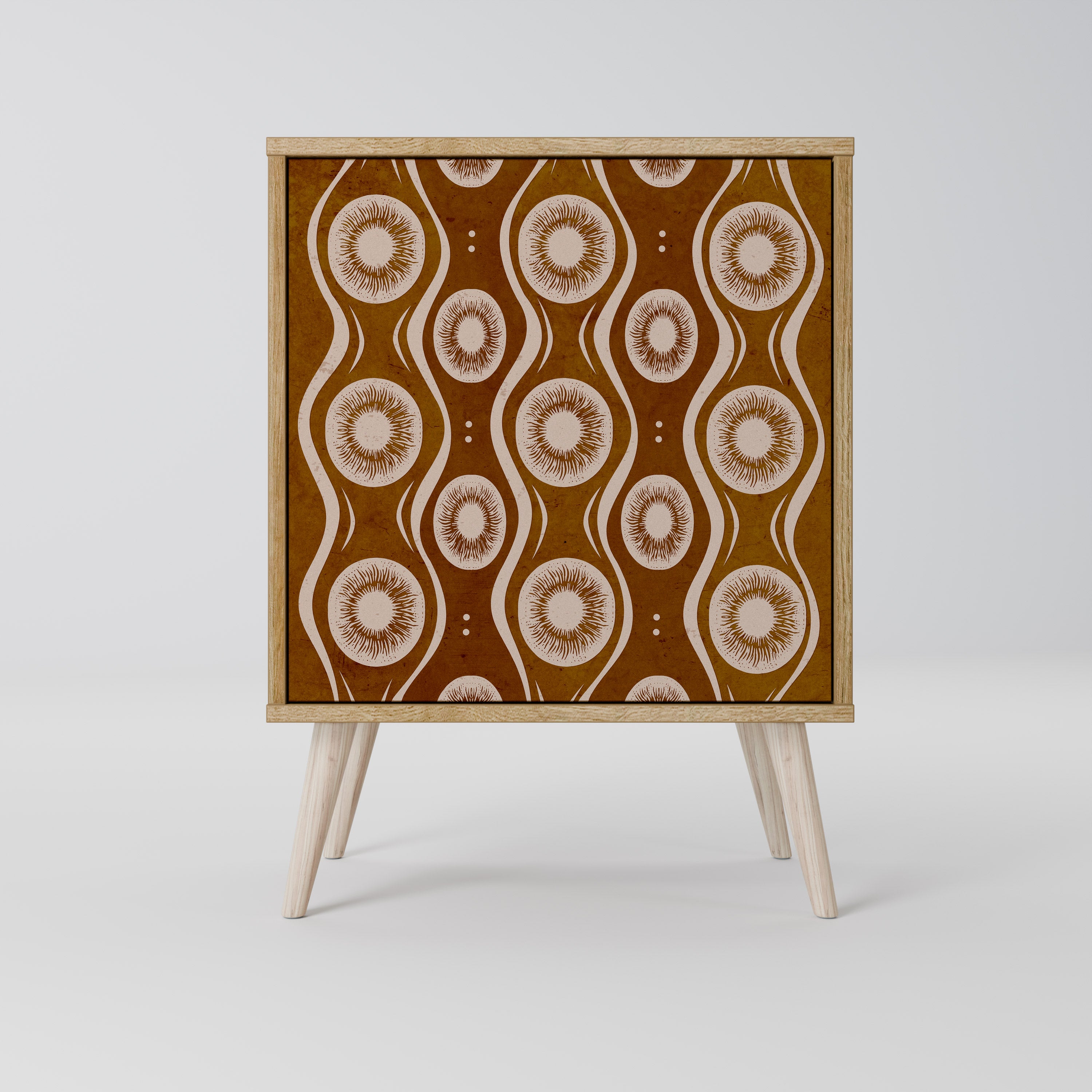 BROWN EYES 1-Door Sideboard in Oak Effect