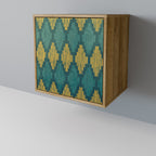 POLYGONS 1-Door Sideboard in Oak Effect