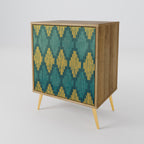 POLYGONS 1-Door Sideboard in Oak Effect