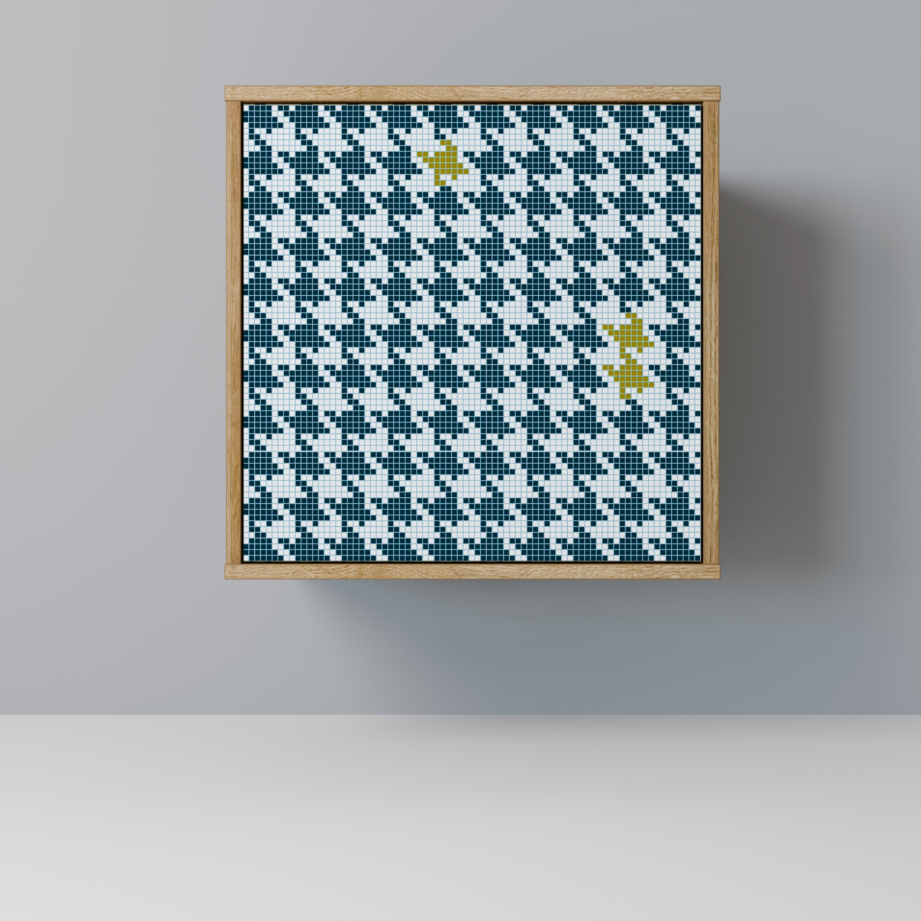 FUERA DE CONTEXTO Aparador de 1 puerta con efecto roble