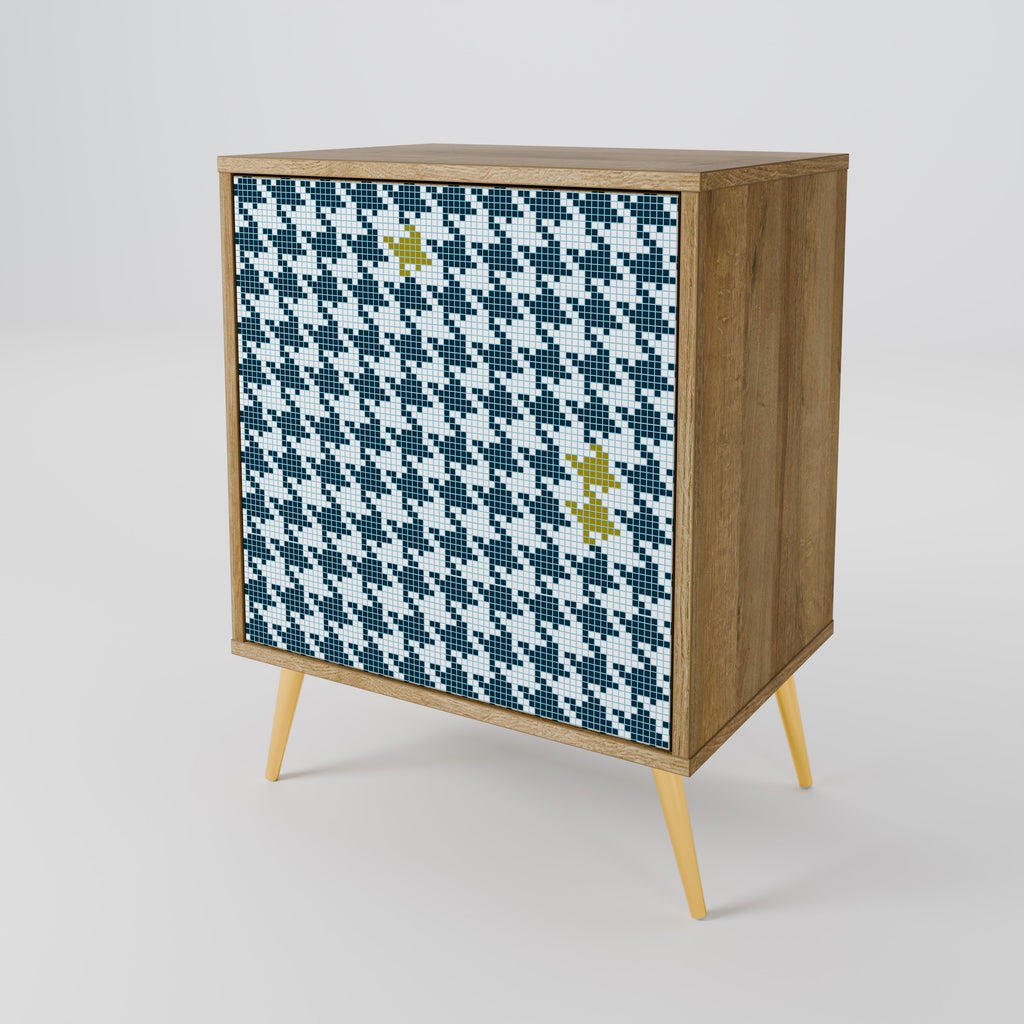 FUERA DE CONTEXTO Aparador de 1 puerta con efecto roble