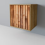 NATURAL WOOD Aparador de 1 Puerta en Efecto Roble