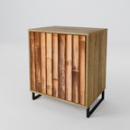 NATURAL WOOD Aparador de 1 Puerta en Efecto Roble