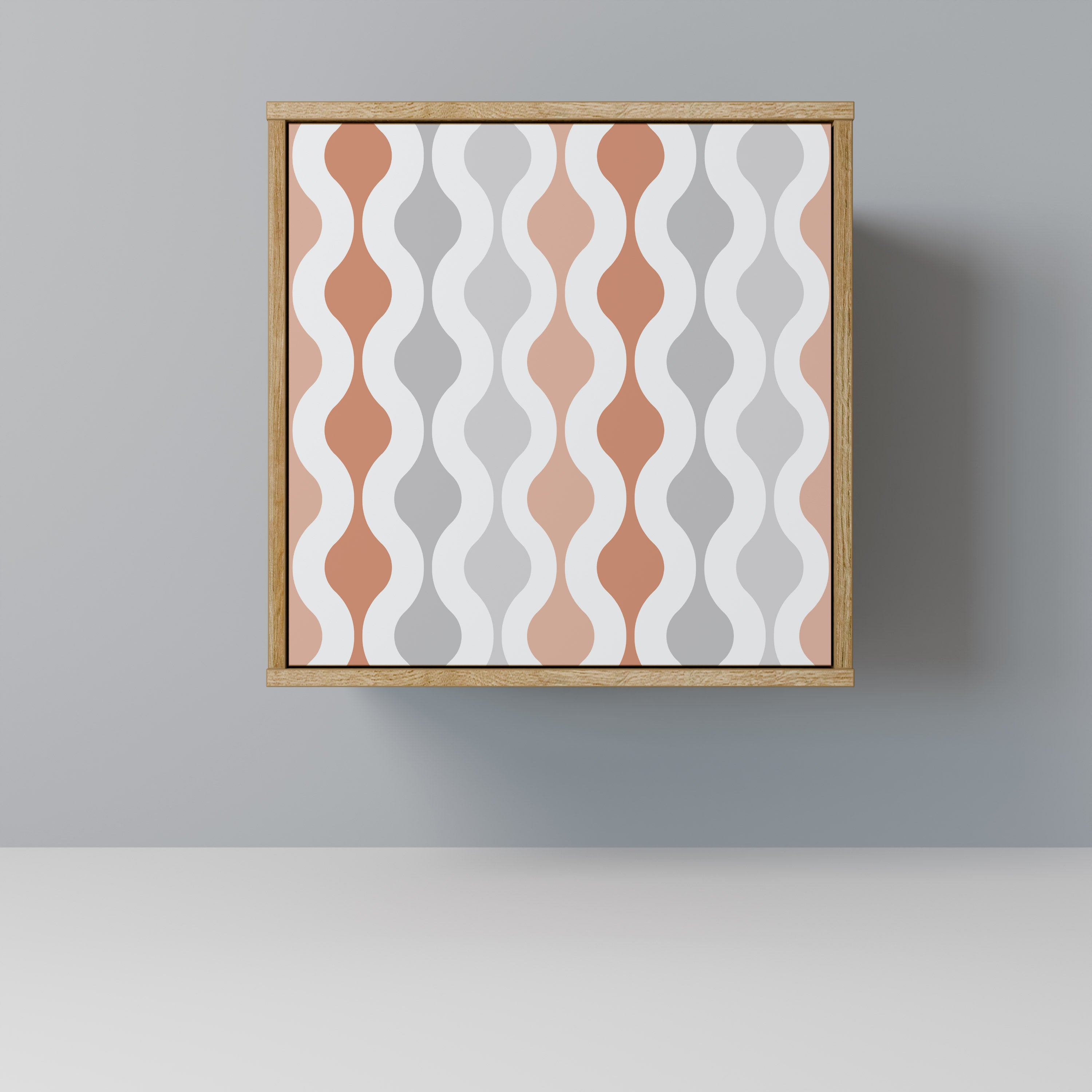 Aparador HAZY NOSTALGIA de 1 puerta con acabado efecto roble