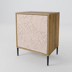 CERAMIC TEXTURE 1-Door Sideboard in Oak Effect