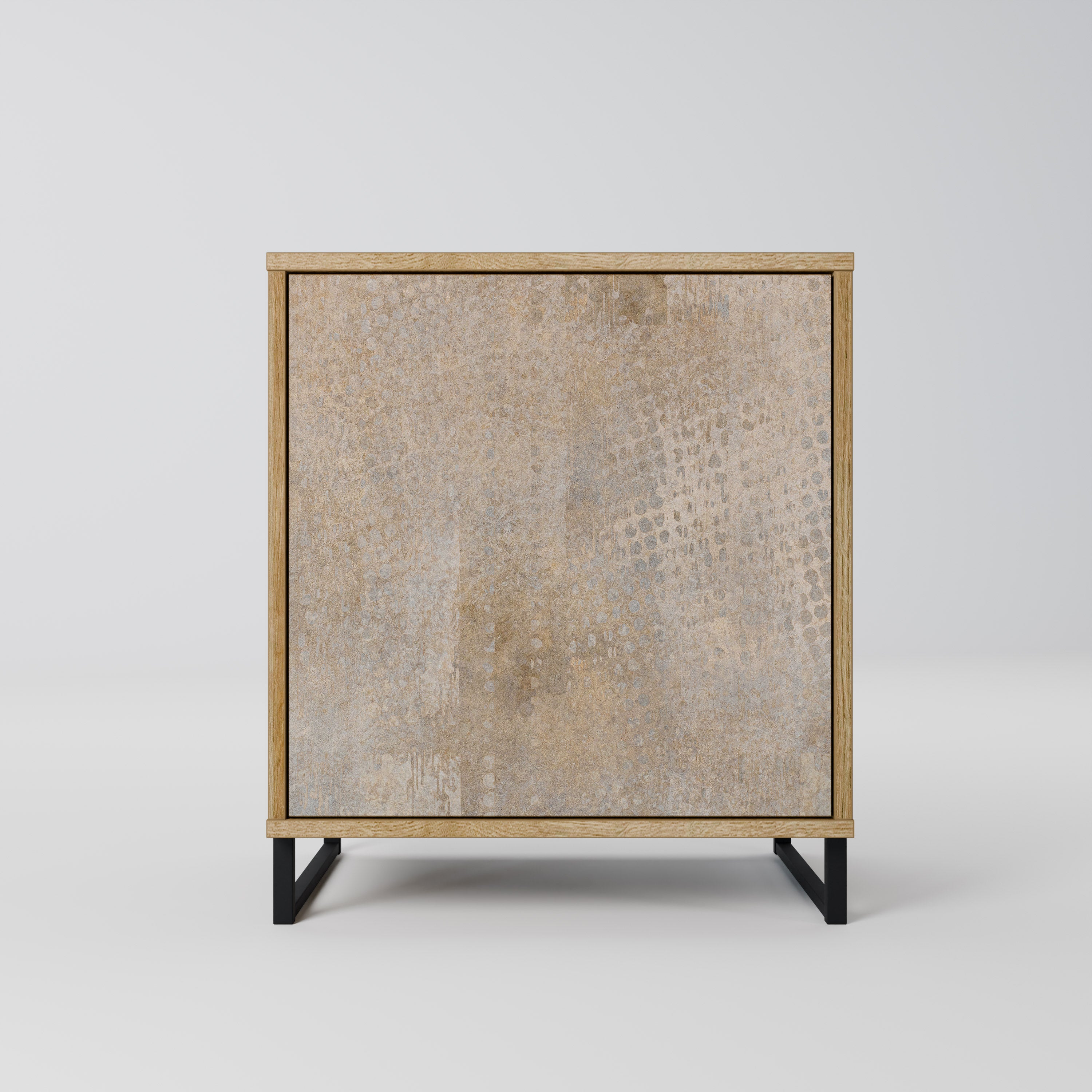 ERROR DE PANTALLA Aparador de 1 puerta con efecto roble