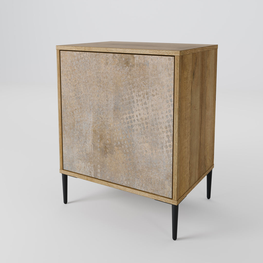 ERROR DE PANTALLA Aparador de 1 puerta con efecto roble