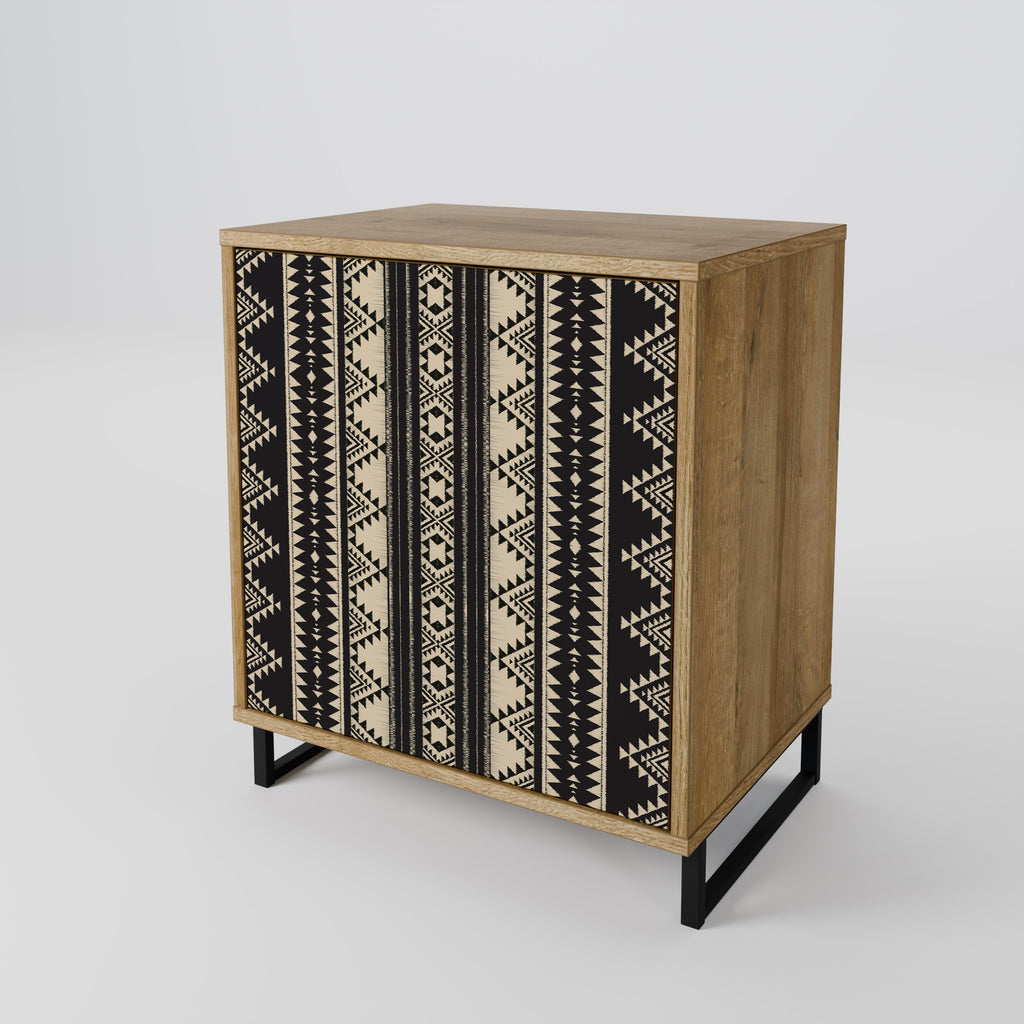 AZTEC 1-Door Sideboard in Oak Effect
