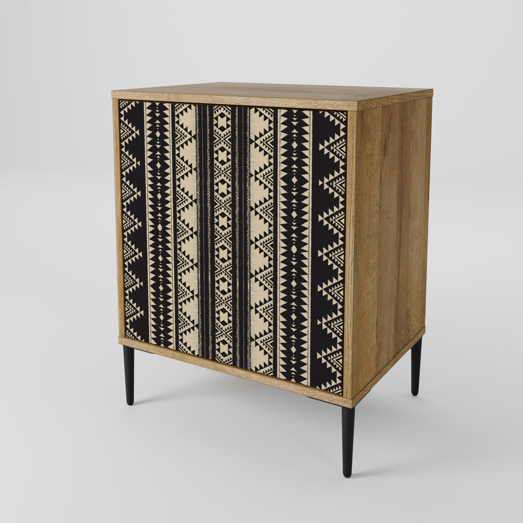 AZTEC 1-Door Sideboard in Oak Effect