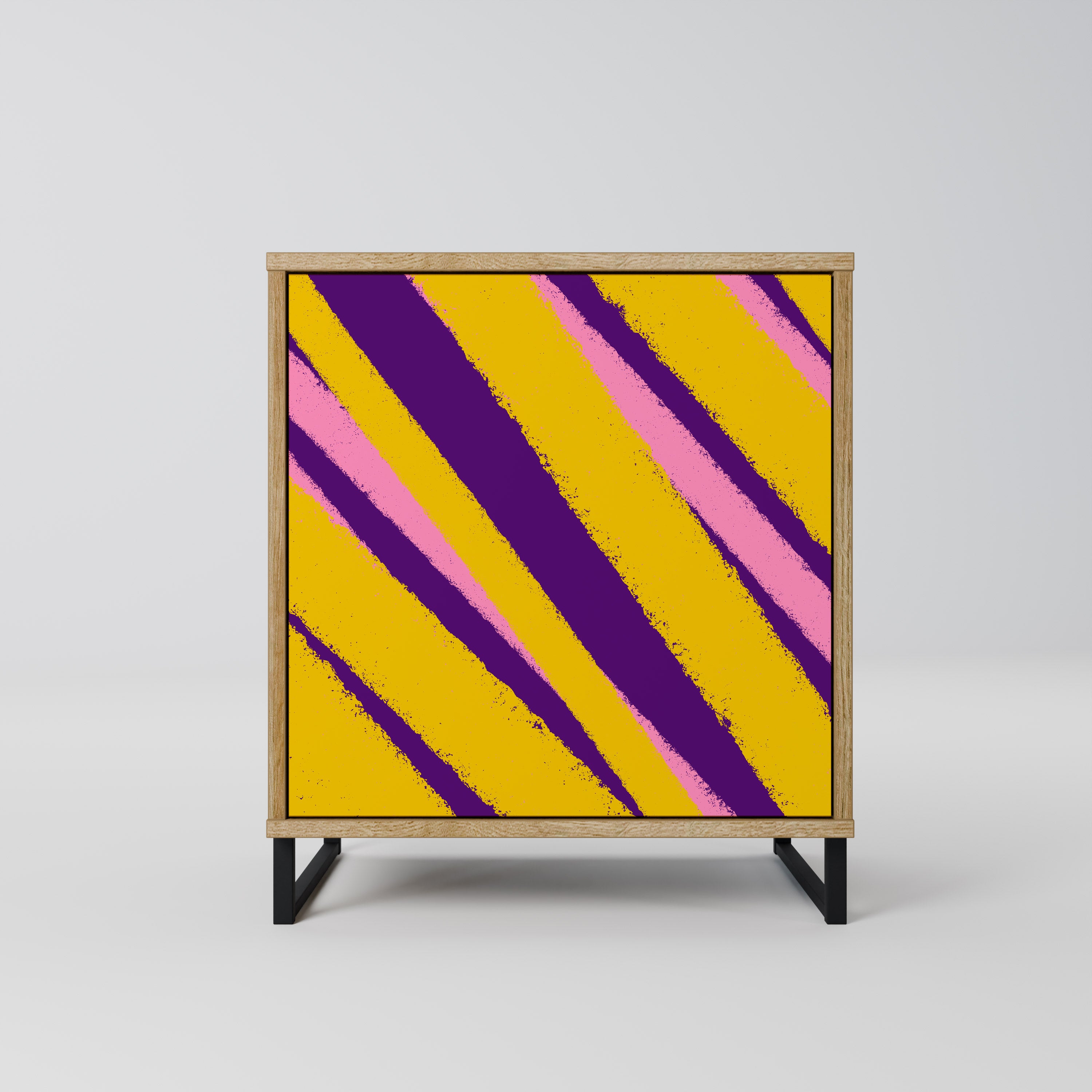 Aparador de 1 puerta DREAMS COME TRUE en efecto roble