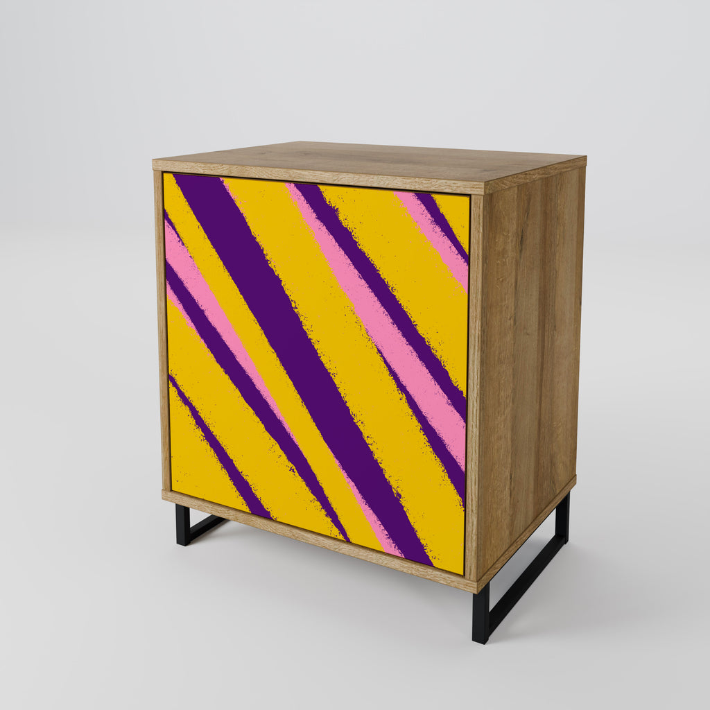 Aparador de 1 puerta DREAMS COME TRUE en efecto roble