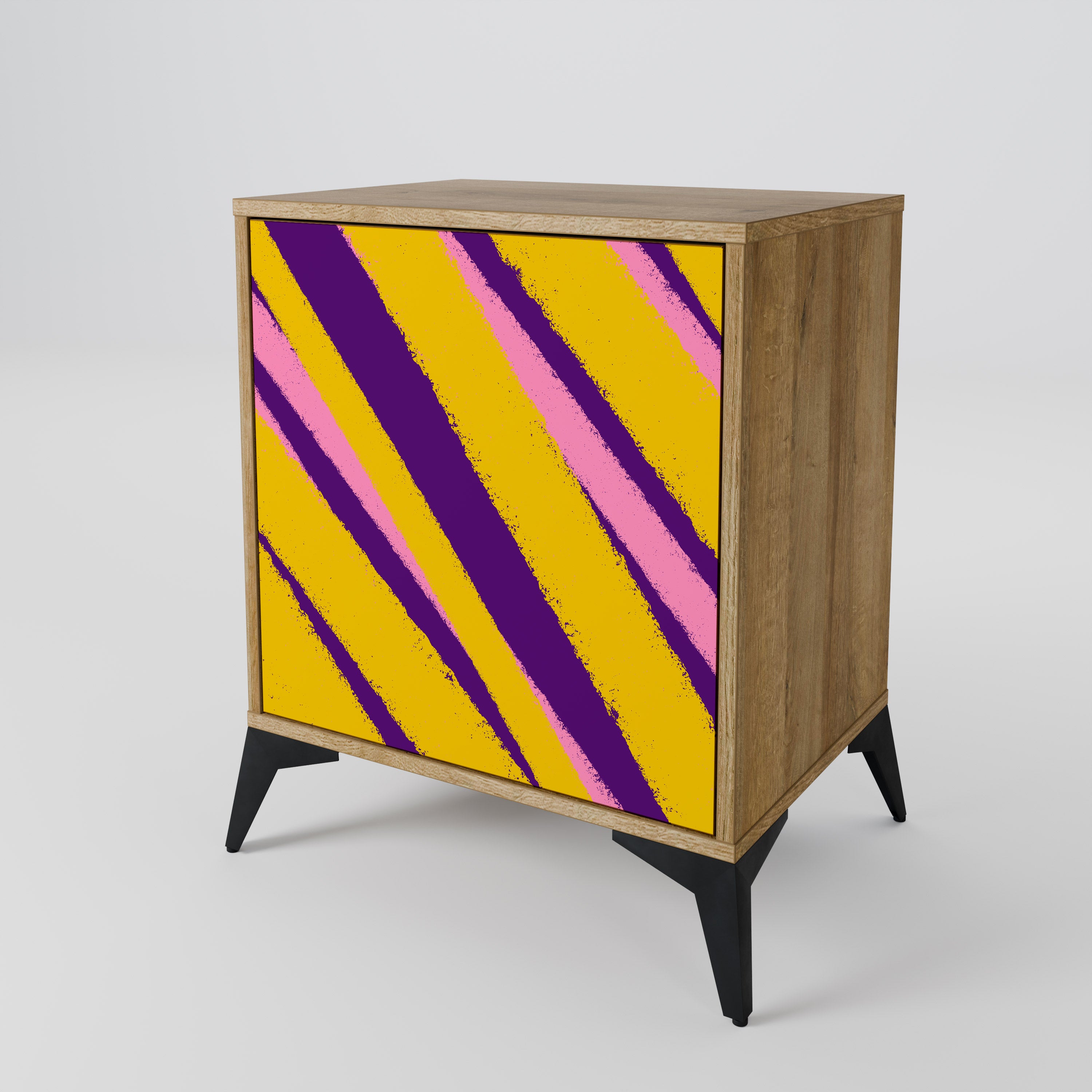 Aparador de 1 puerta DREAMS COME TRUE en efecto roble