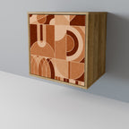 PRISM MOSAIC 1-Door Sideboard in Oak Effect