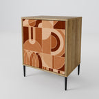 PRISM MOSAIC 1-Door Sideboard in Oak Effect