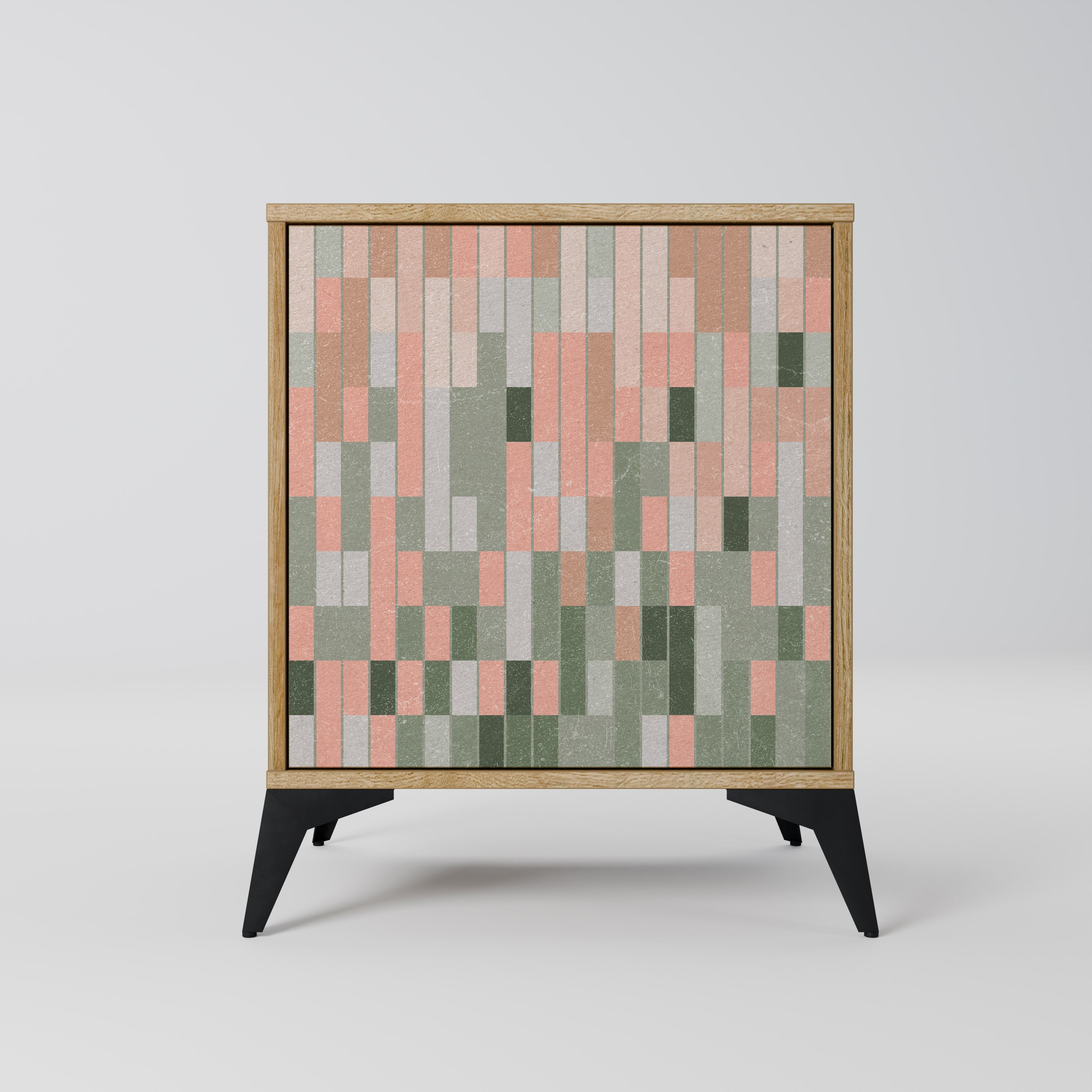 CONSTRUYENDO EL FUTURO Aparador de 1 puerta con acabado roble