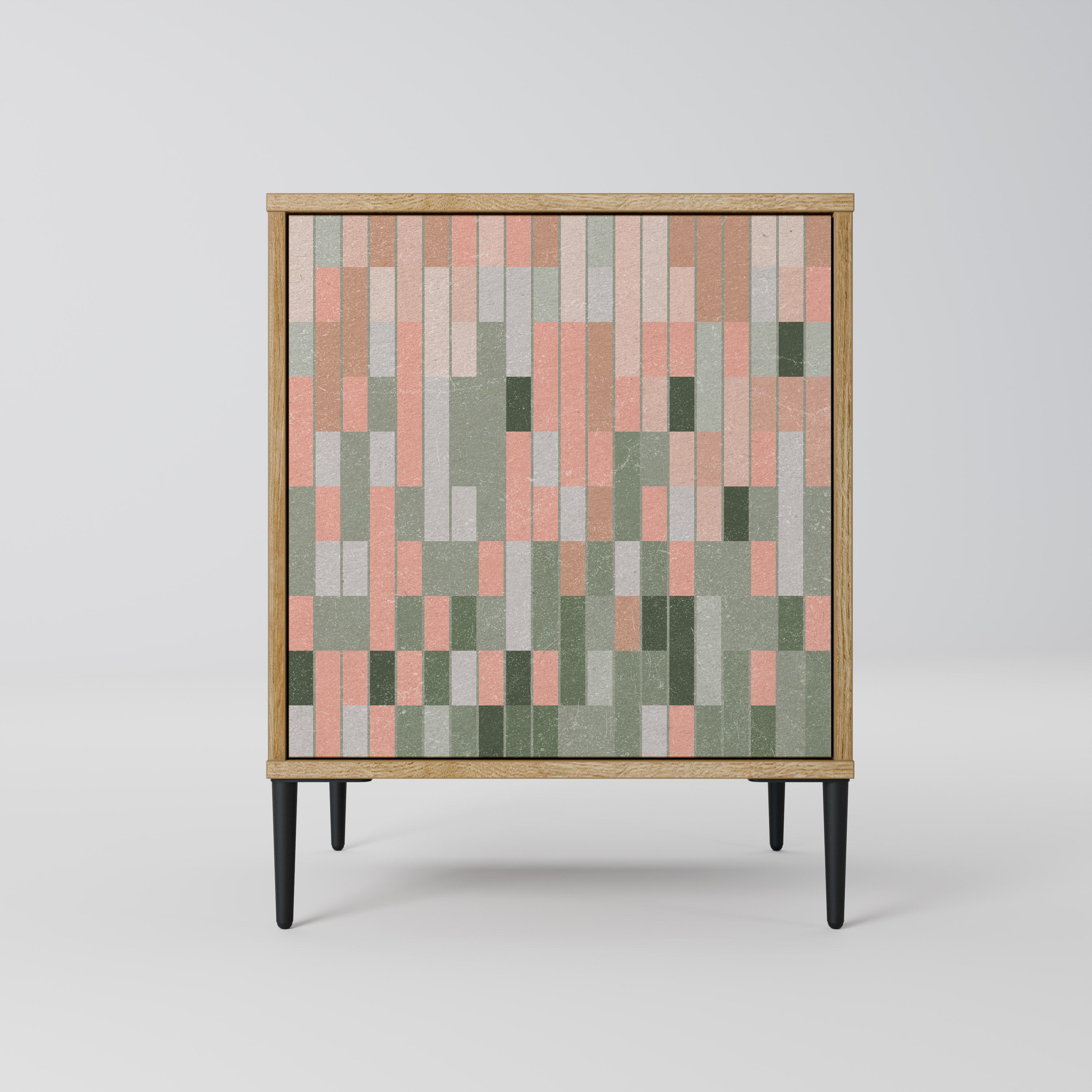 CONSTRUYENDO EL FUTURO Aparador de 1 puerta con acabado roble