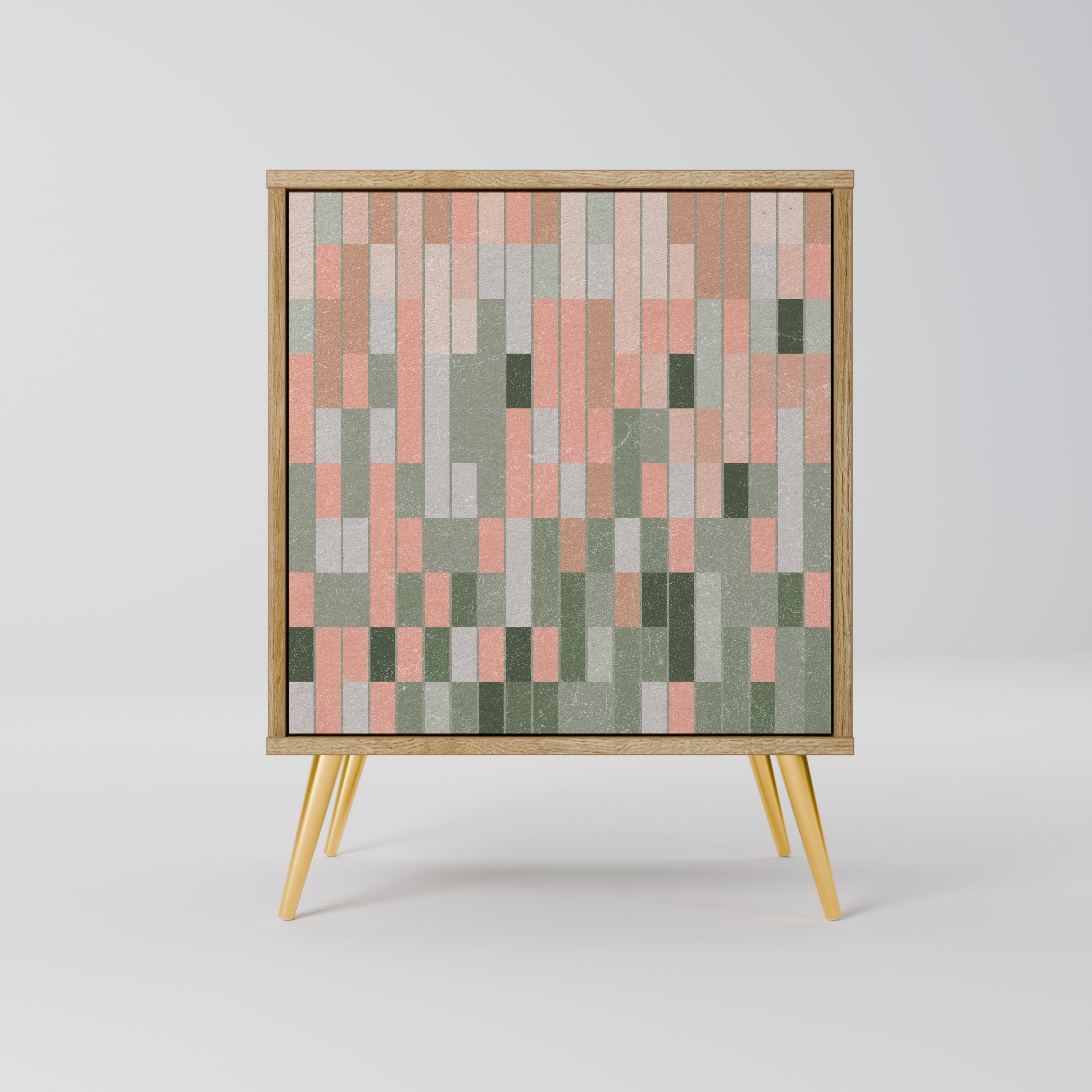 CONSTRUYENDO EL FUTURO Aparador de 1 puerta con acabado roble