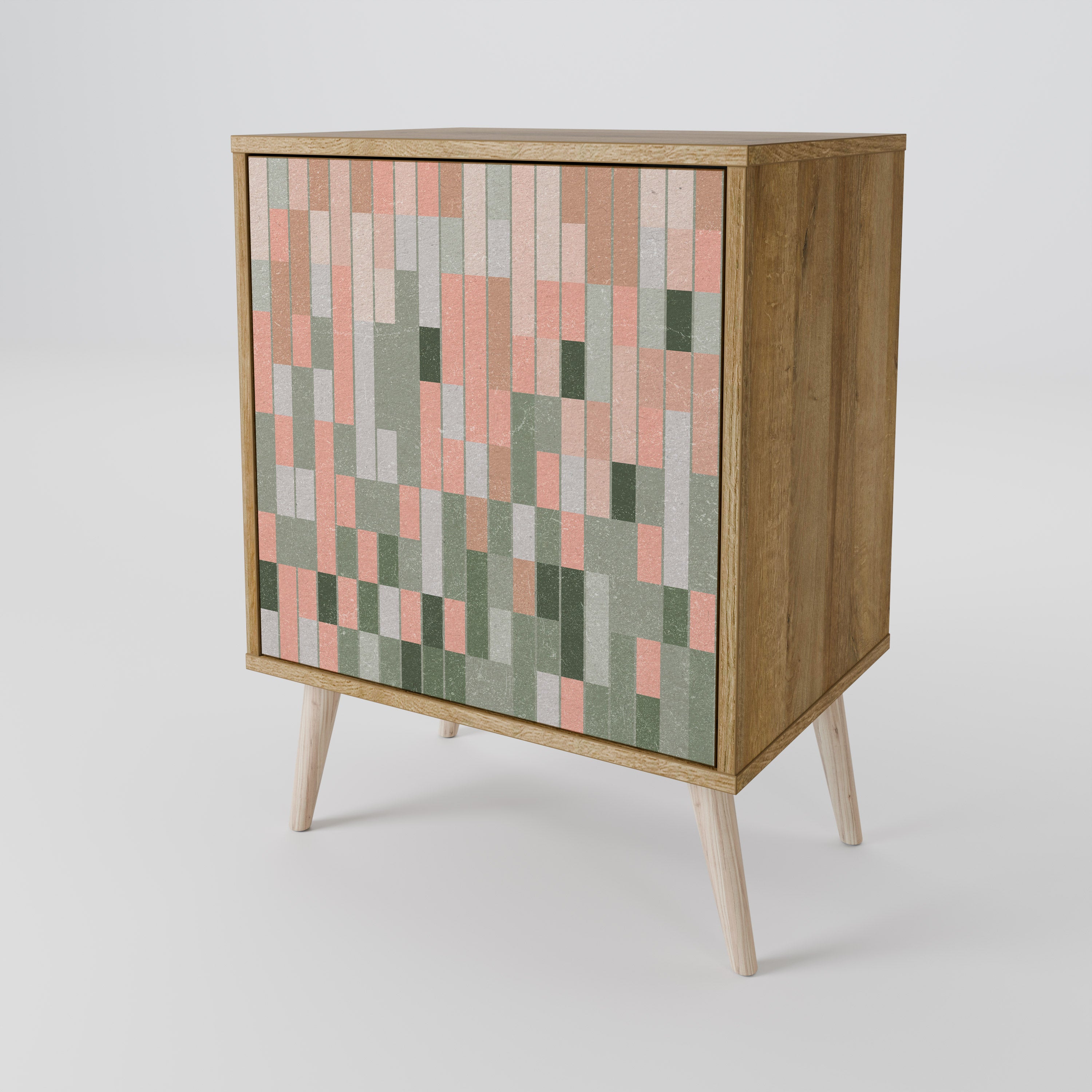 CONSTRUYENDO EL FUTURO Aparador de 1 puerta con acabado roble