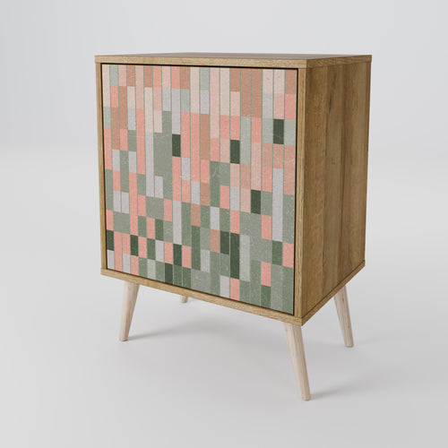 BUILDING THE FUTURE Aparador de 1 Puerta en Efecto Roble