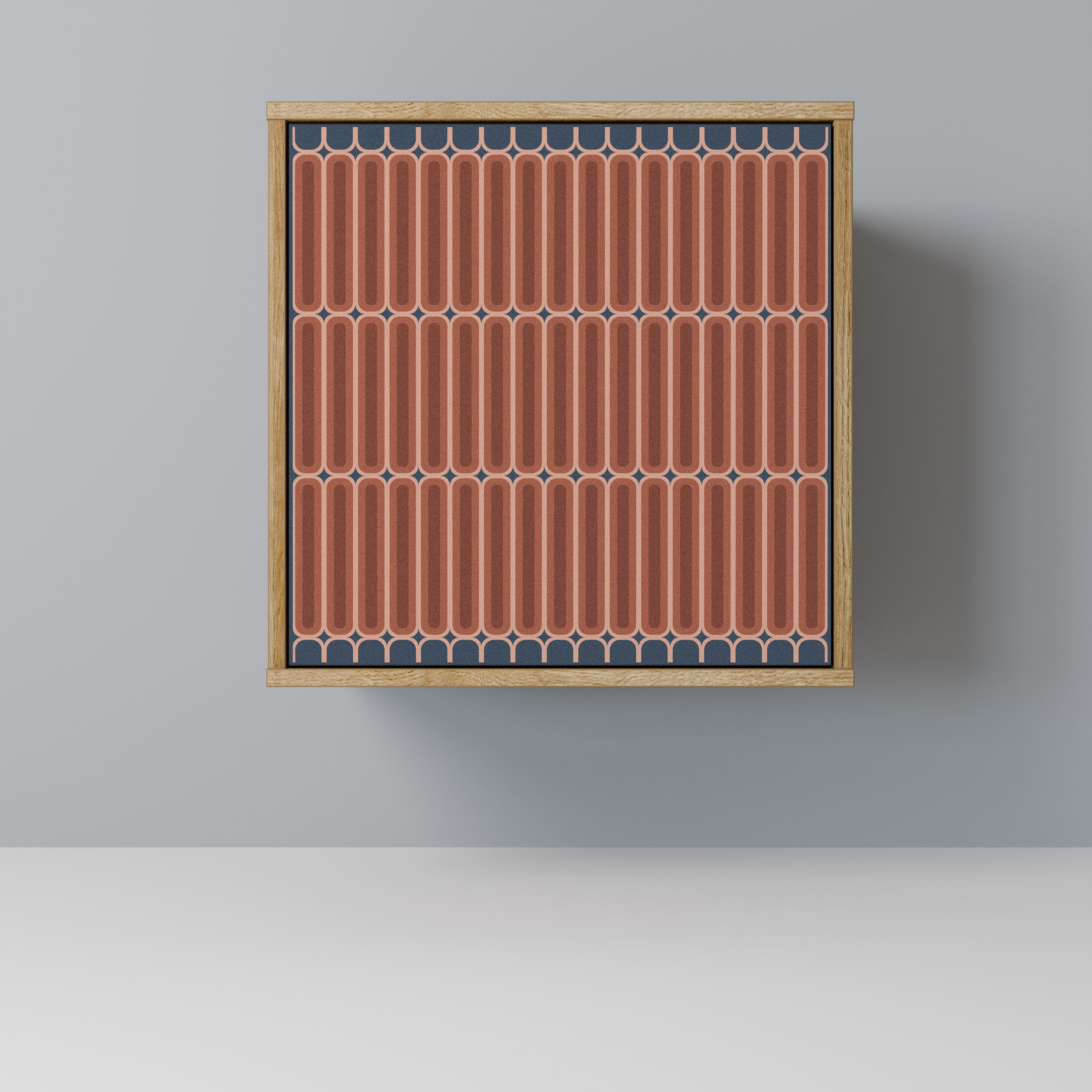 Aparador HYPNOTIC GATE de 1 puerta con acabado efecto roble