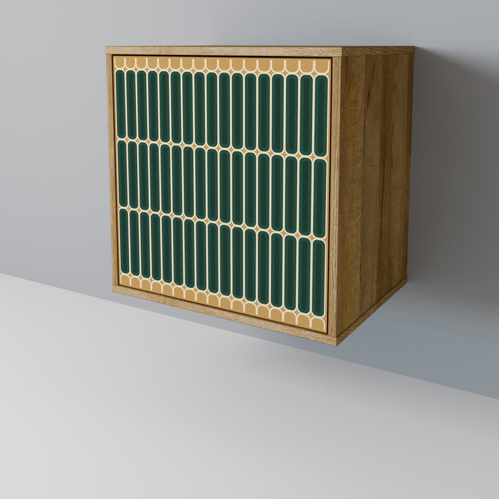 Aparador ILUSION GATE de 1 puerta con acabado efecto roble