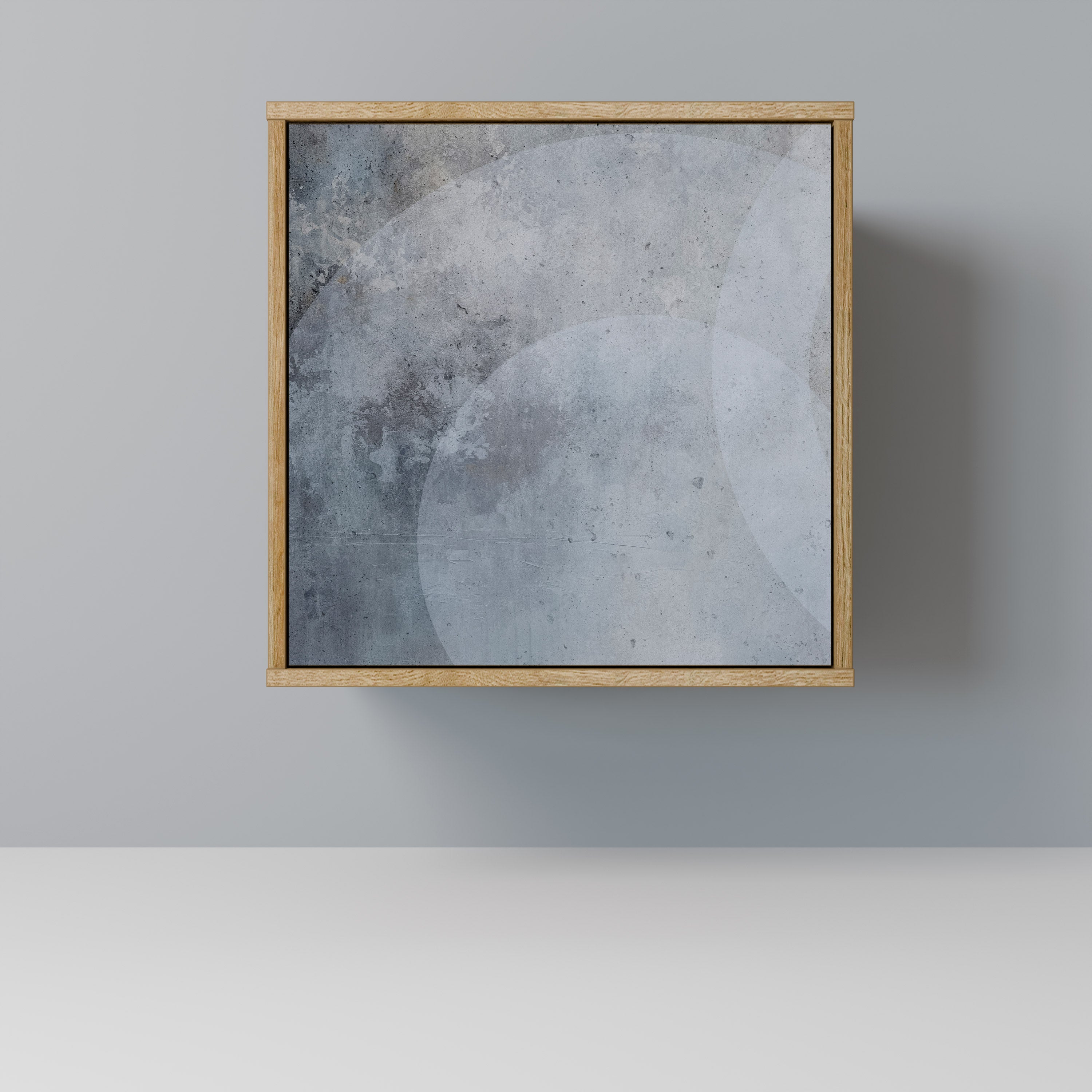 Aparador MUTED ARC de 1 puerta con acabado roble