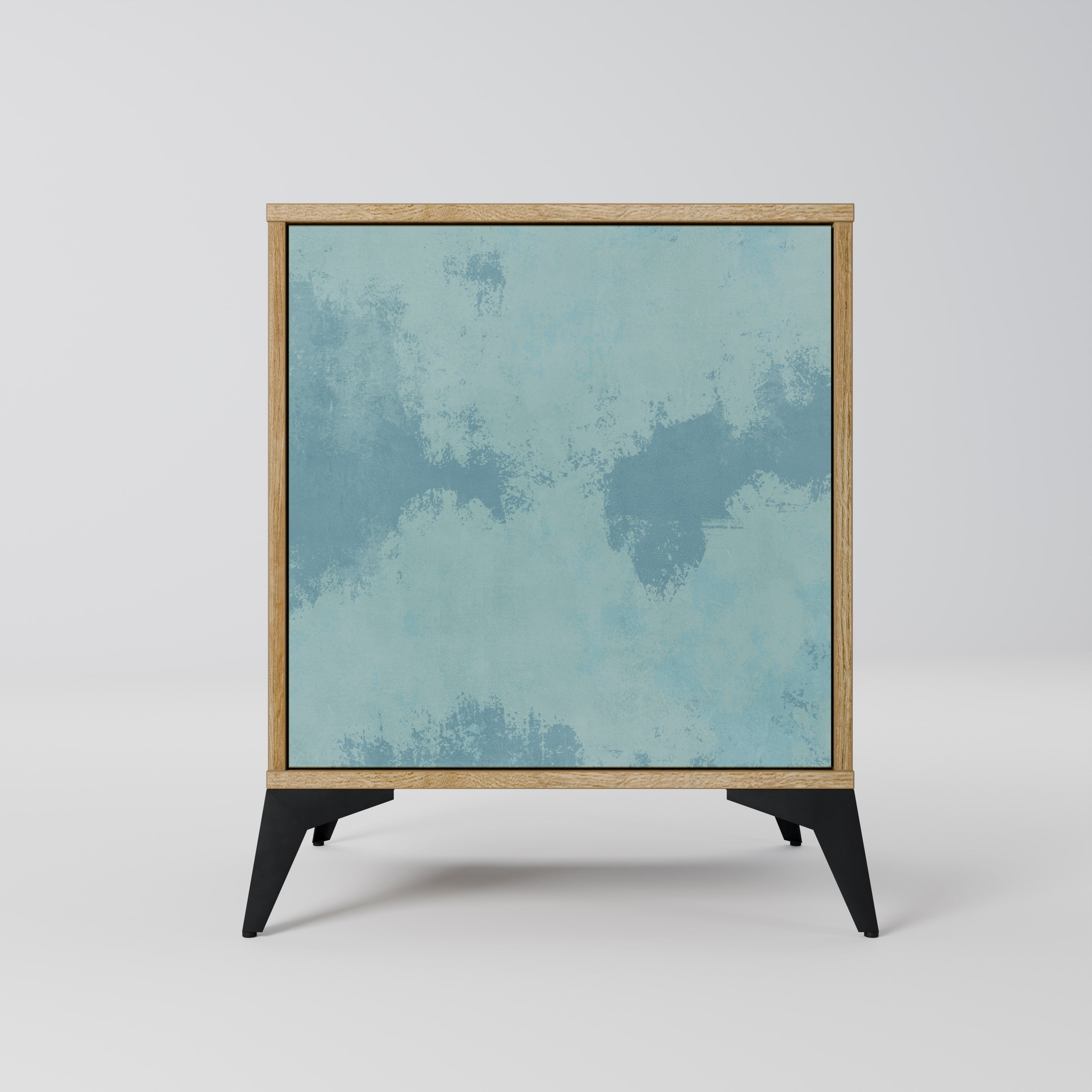 Aparador SKY WASH de 1 puerta con acabado efecto roble