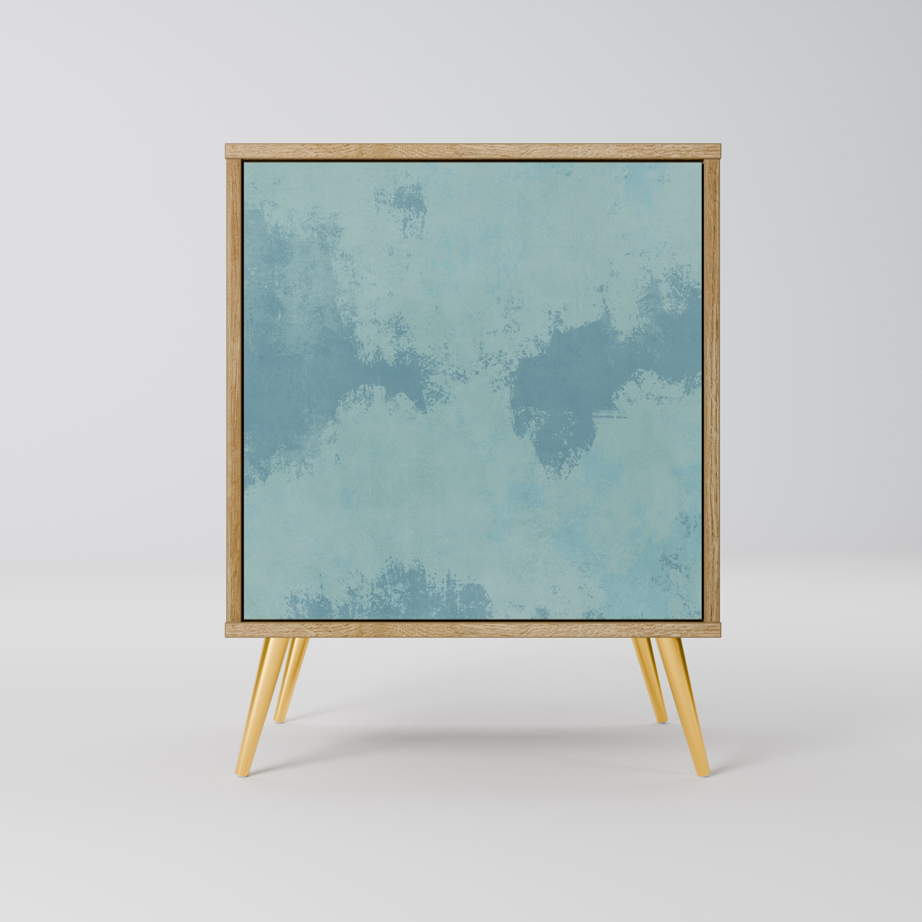 Aparador SKY WASH de 1 puerta con acabado efecto roble