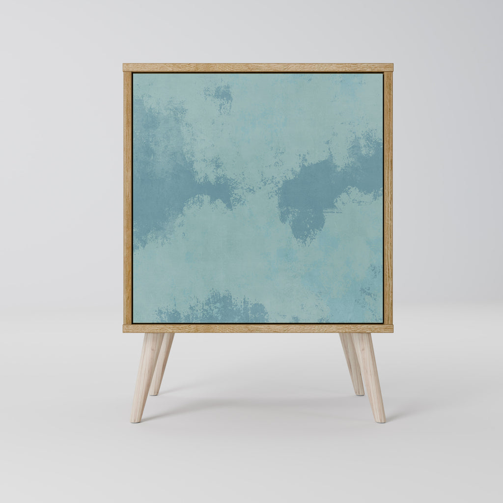 Aparador SKY WASH de 1 puerta con acabado efecto roble