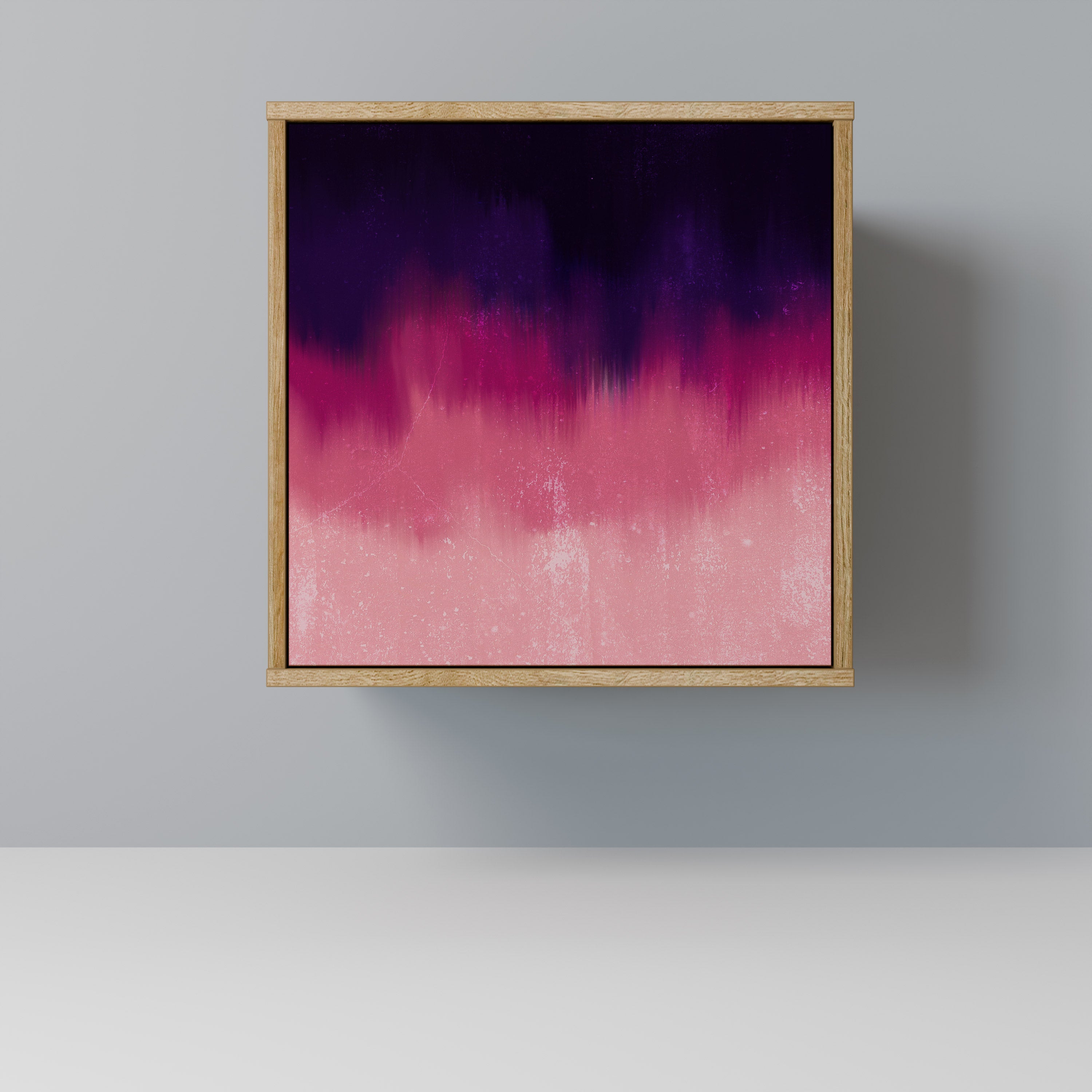 Aparador AURORA BOREALIS de 1 puerta con acabado efecto roble