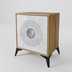 SOLID CIRCLES Aparador de 1 Puerta en Efecto Roble