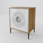 SOLID CIRCLES Aparador de 1 Puerta en Efecto Roble