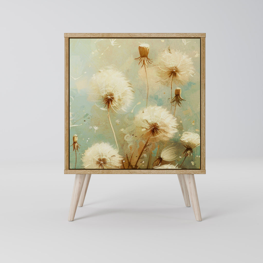 DREAMY MEADOW 1-Door Sideboard in Oak Effect