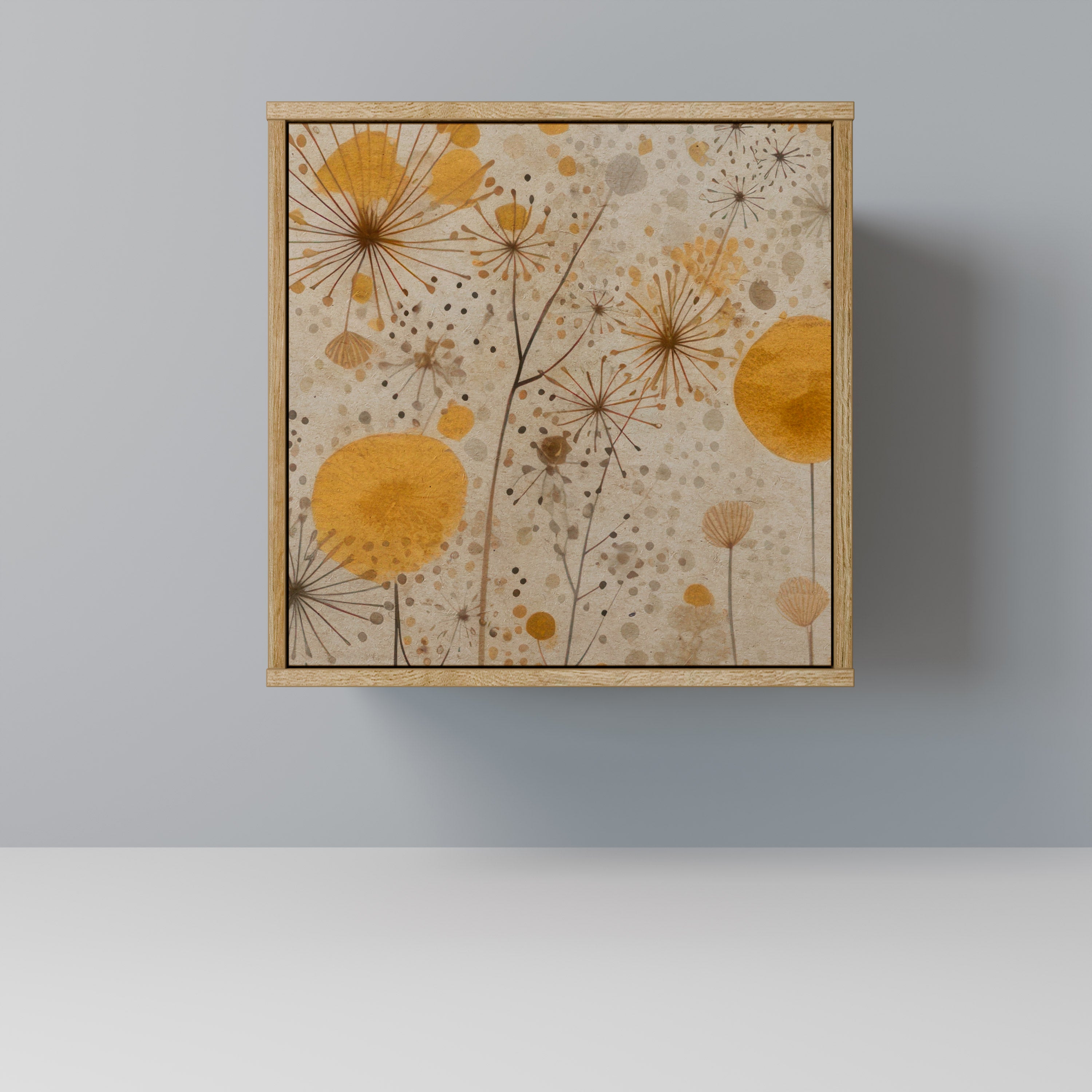 Aparador MORNING GLADE de 1 puerta con acabado efecto roble