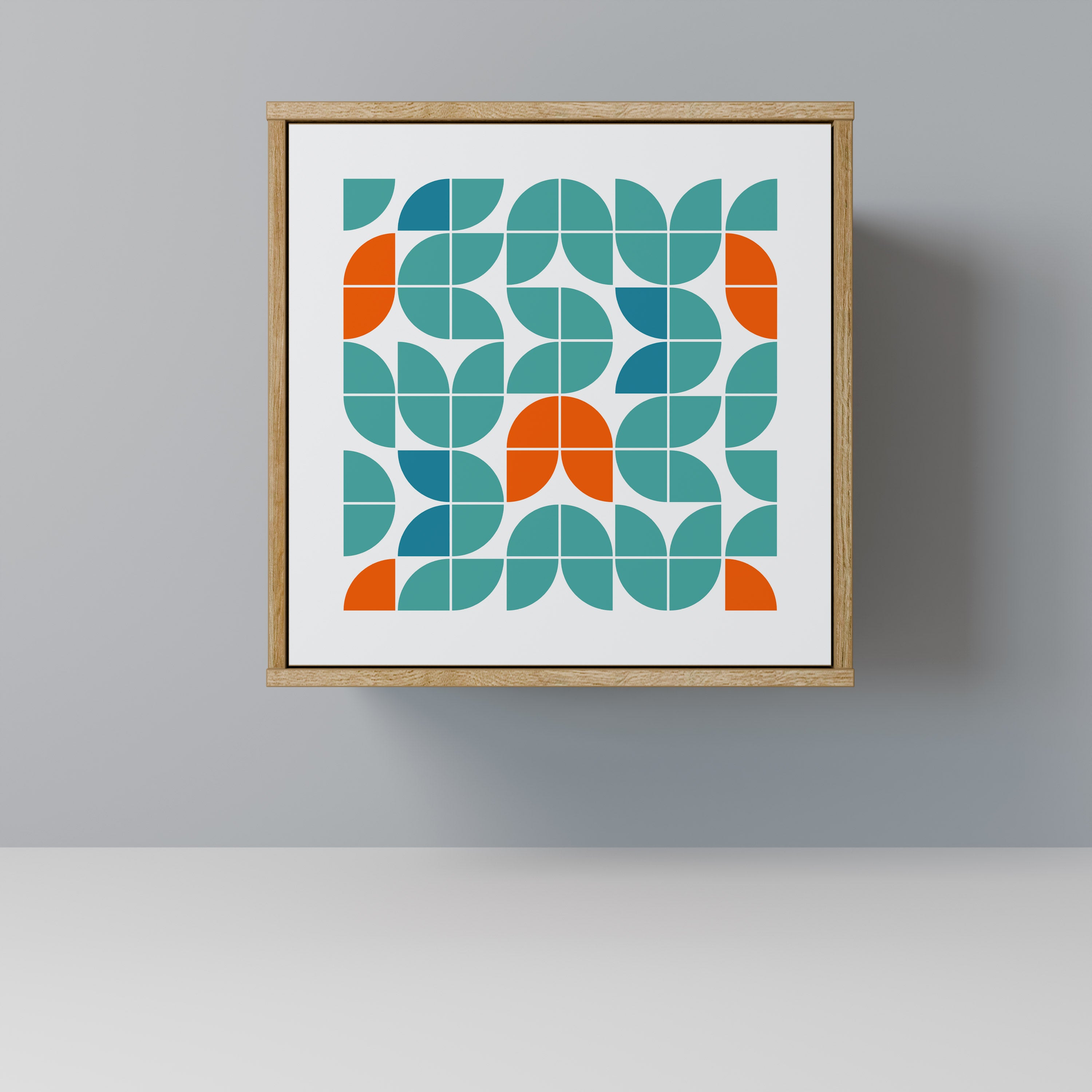 Aparador de 1 puerta BE THE CHANGE con acabado roble