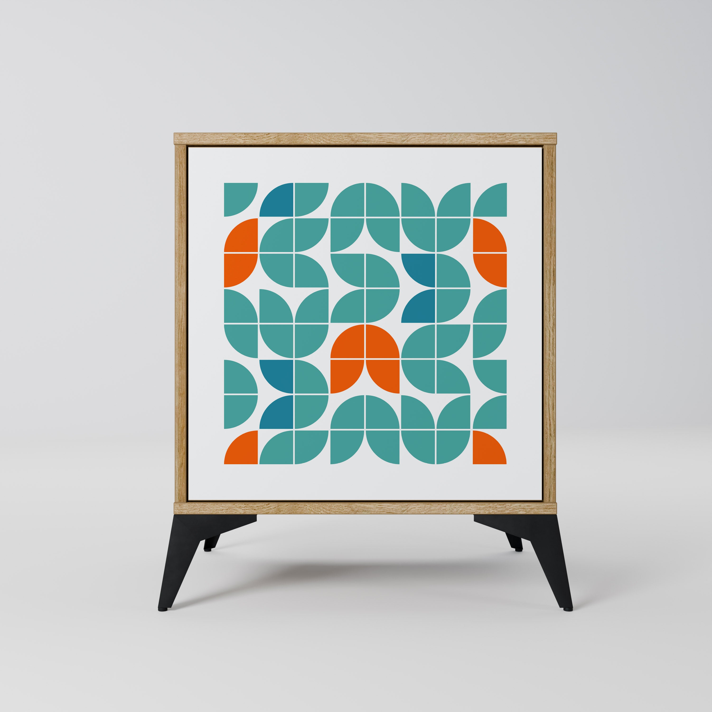 Aparador de 1 puerta BE THE CHANGE con acabado roble