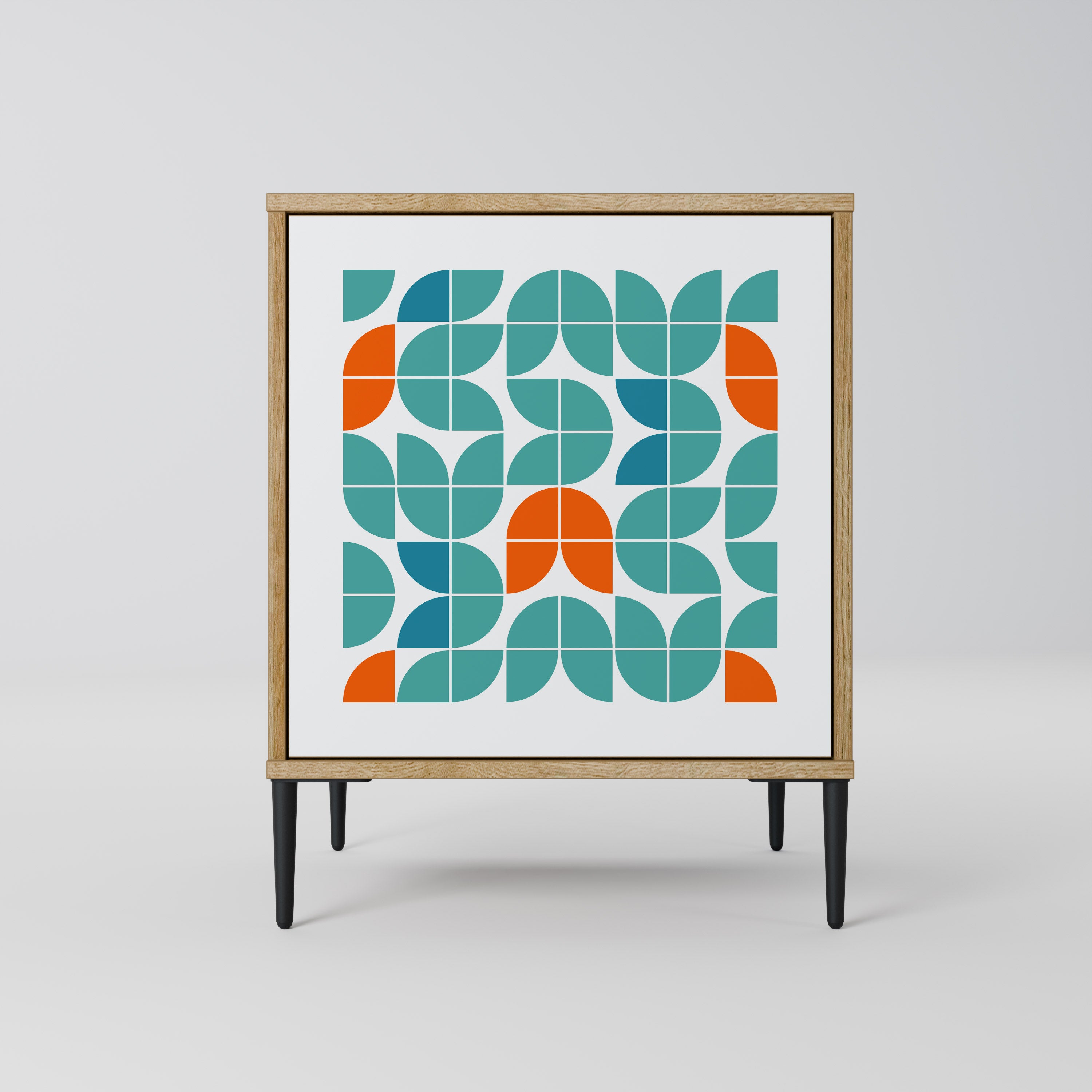 Aparador de 1 puerta BE THE CHANGE con acabado roble