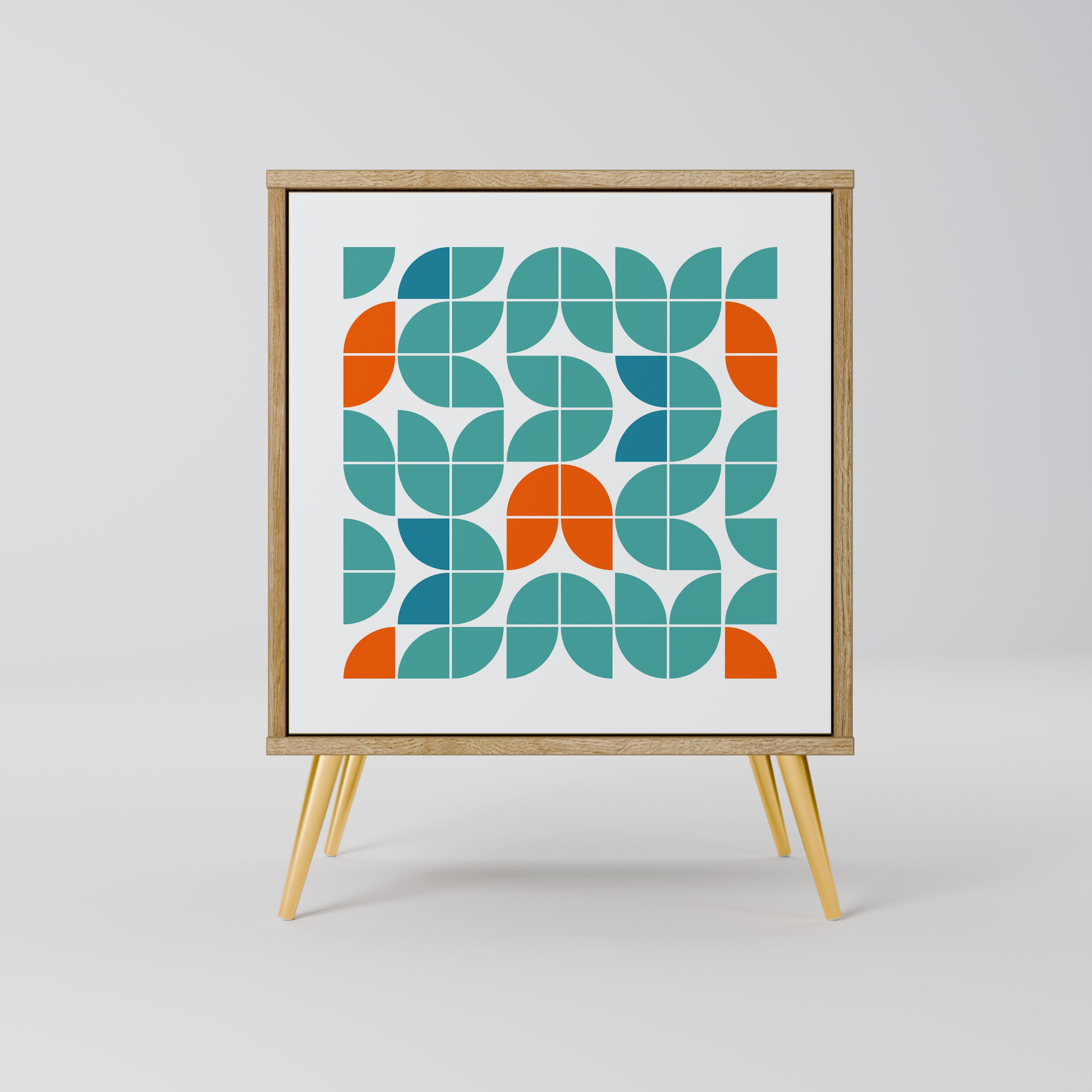 Aparador de 1 puerta BE THE CHANGE con acabado roble