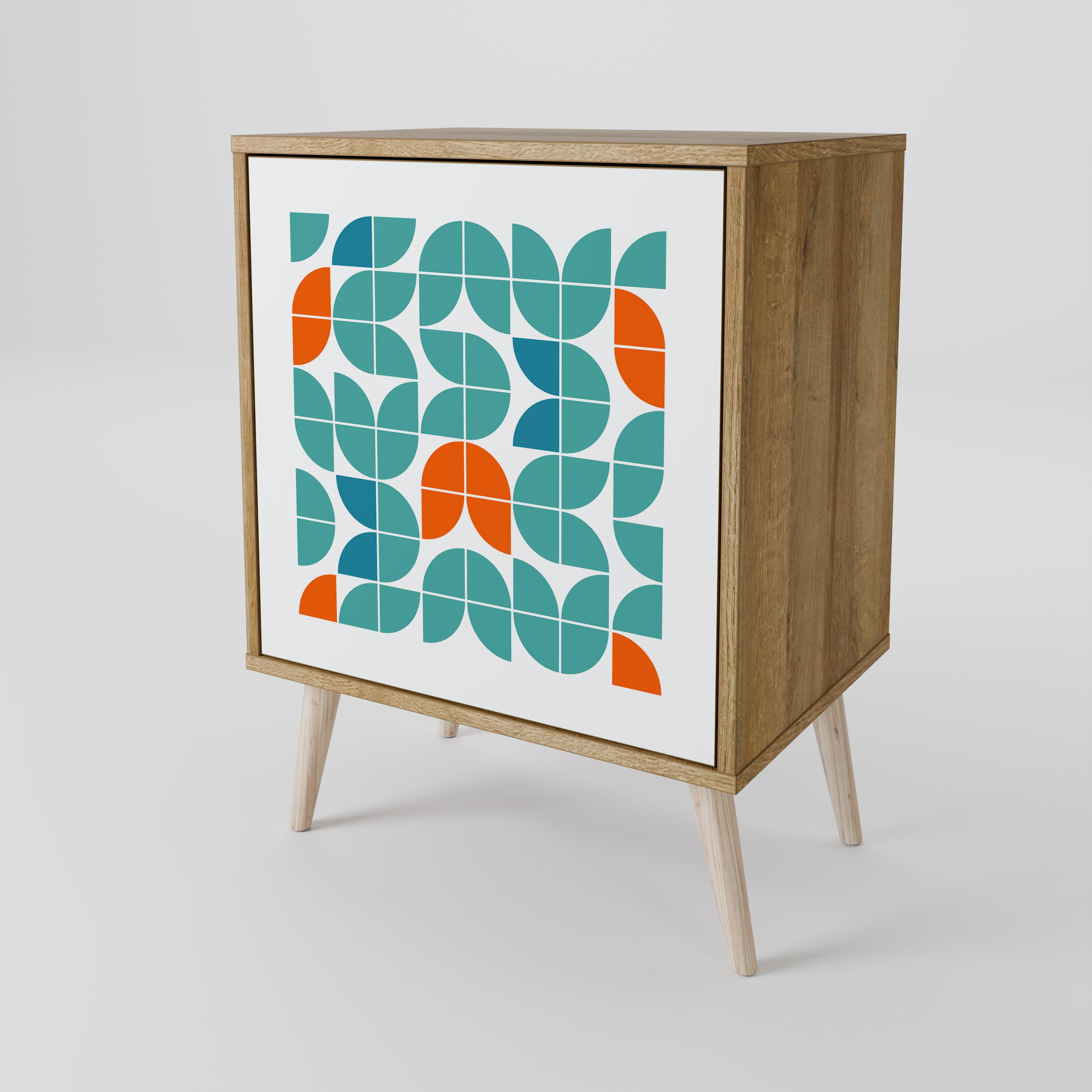 Aparador de 1 puerta BE THE CHANGE con acabado roble