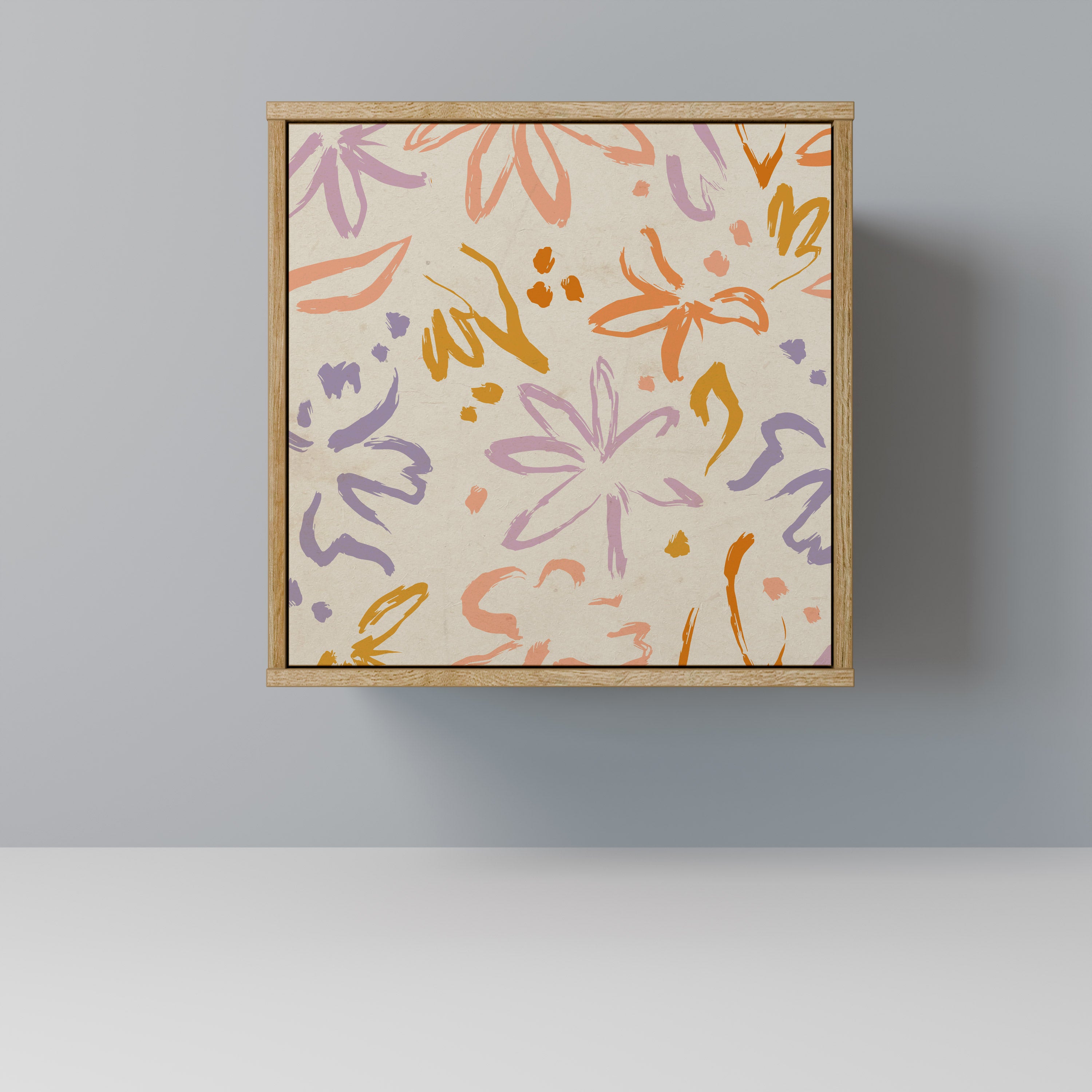 Aparador SPRING WHIMSY de 1 puerta con acabado roble