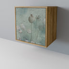 Aparador NIGHT LADY de 1 puerta con acabado efecto roble