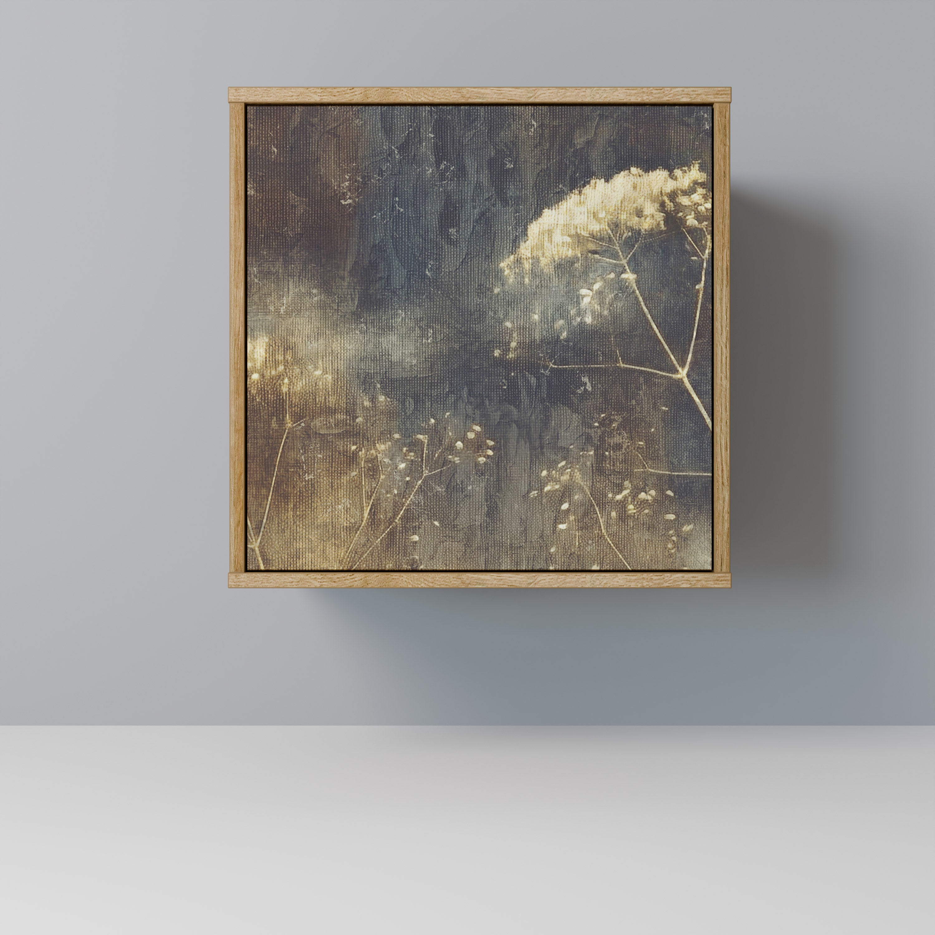 Aparador GENTLE POWER de 1 puerta con acabado efecto roble