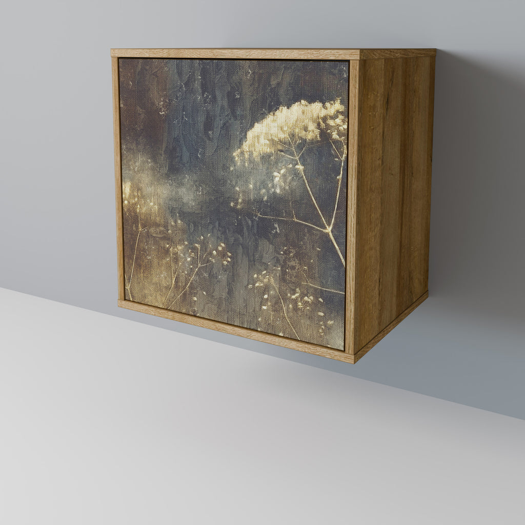 Aparador GENTLE POWER de 1 puerta con acabado efecto roble