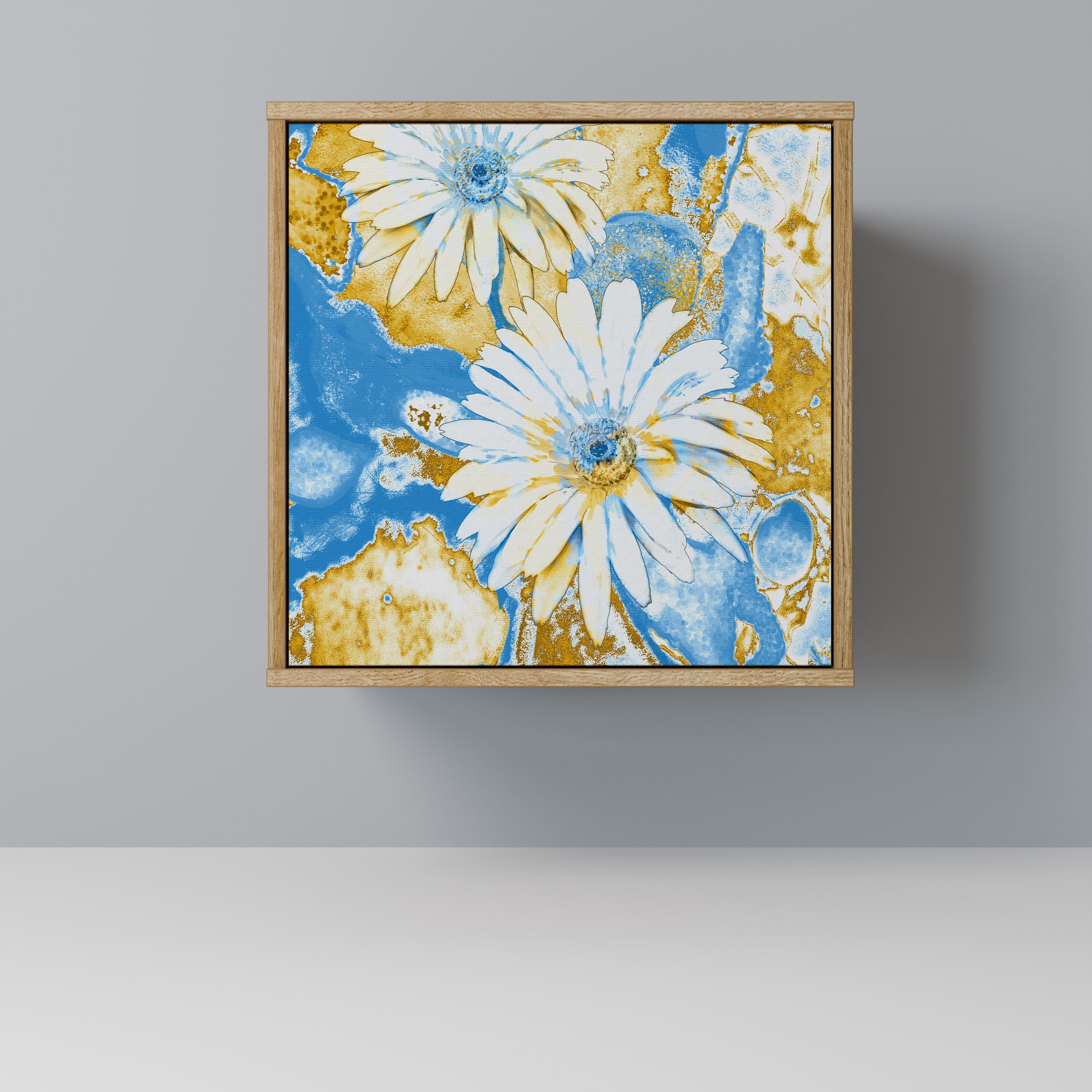 Aparador DAISY LUXE de 1 puerta con acabado roble