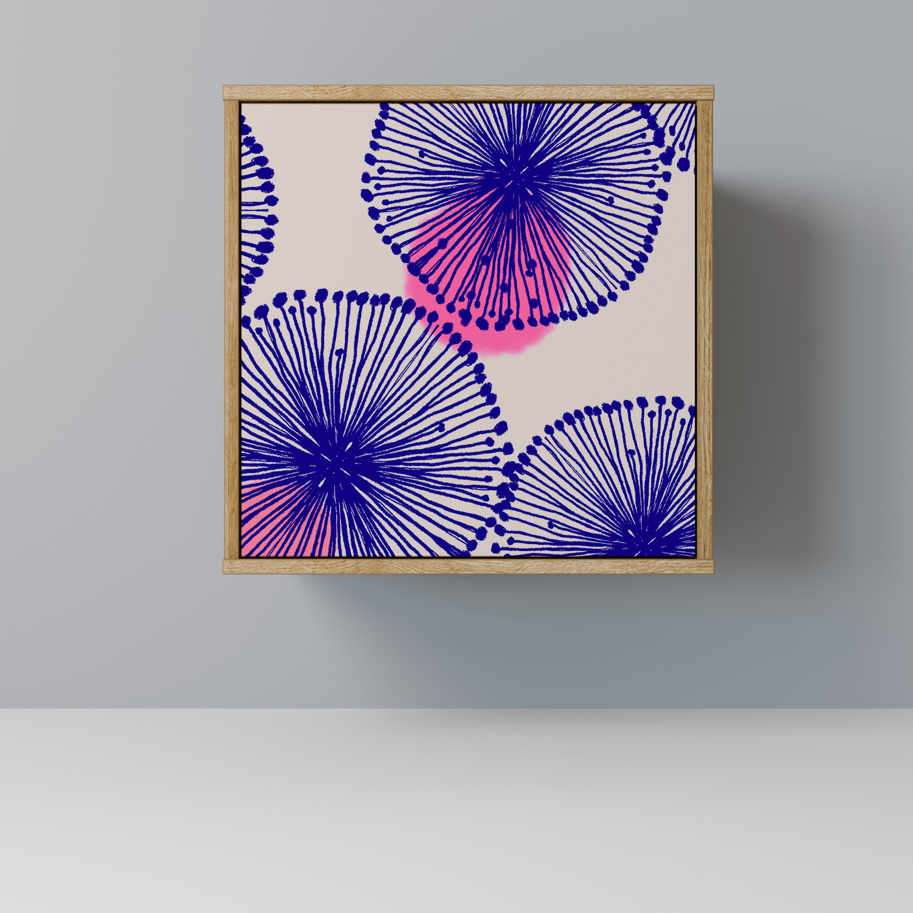 Aparador MAGIC NATURE de 1 puerta con acabado roble