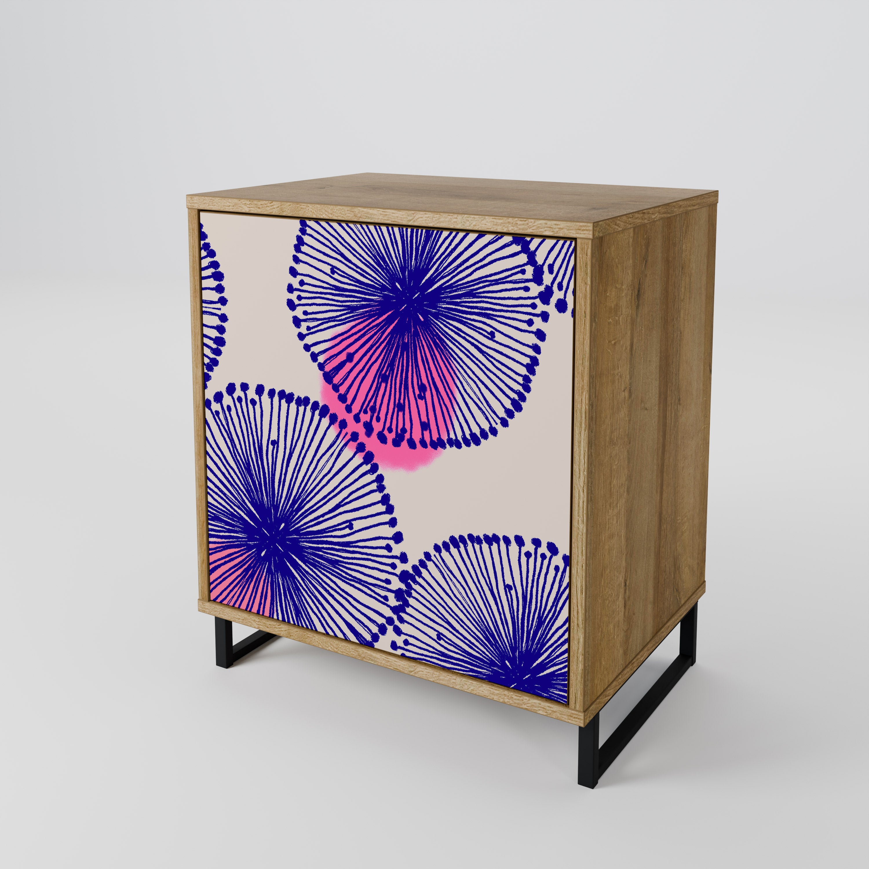 Aparador MAGIC NATURE de 1 puerta con acabado roble