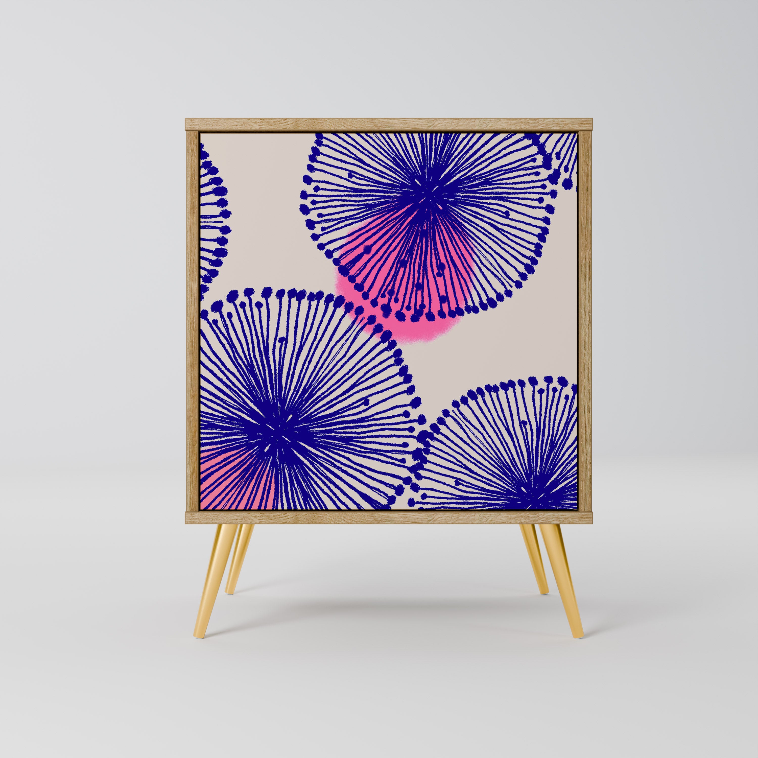 Aparador MAGIC NATURE de 1 puerta con acabado roble