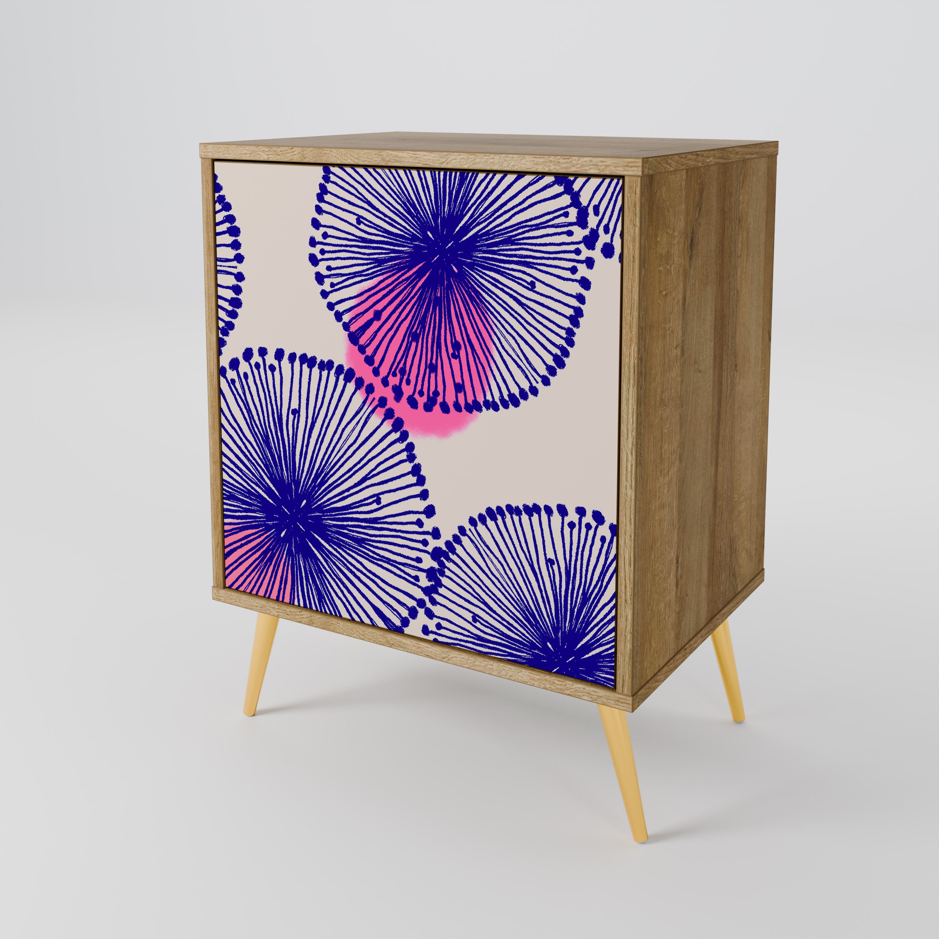 Aparador MAGIC NATURE de 1 puerta con acabado roble