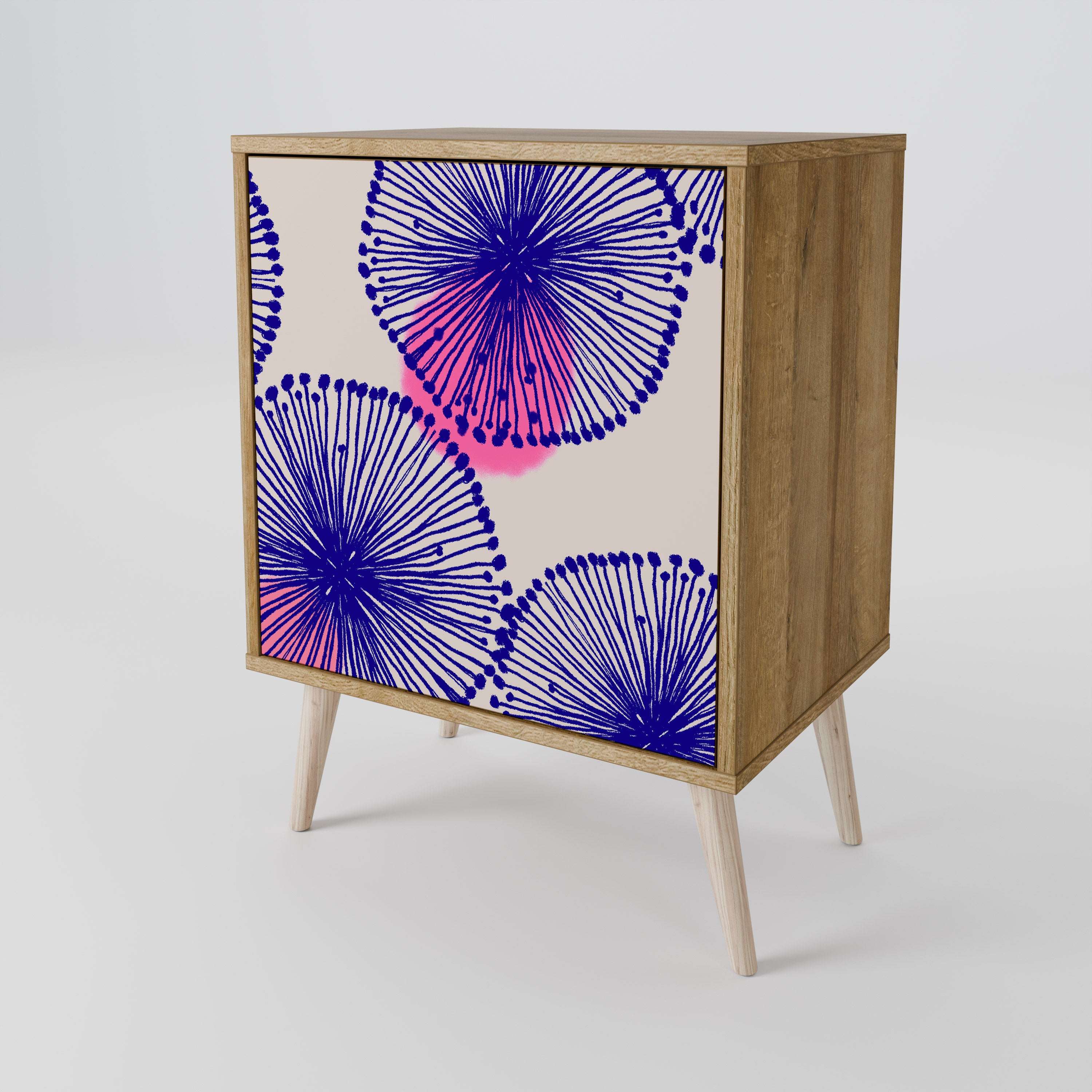 Aparador MAGIC NATURE de 1 puerta con acabado roble