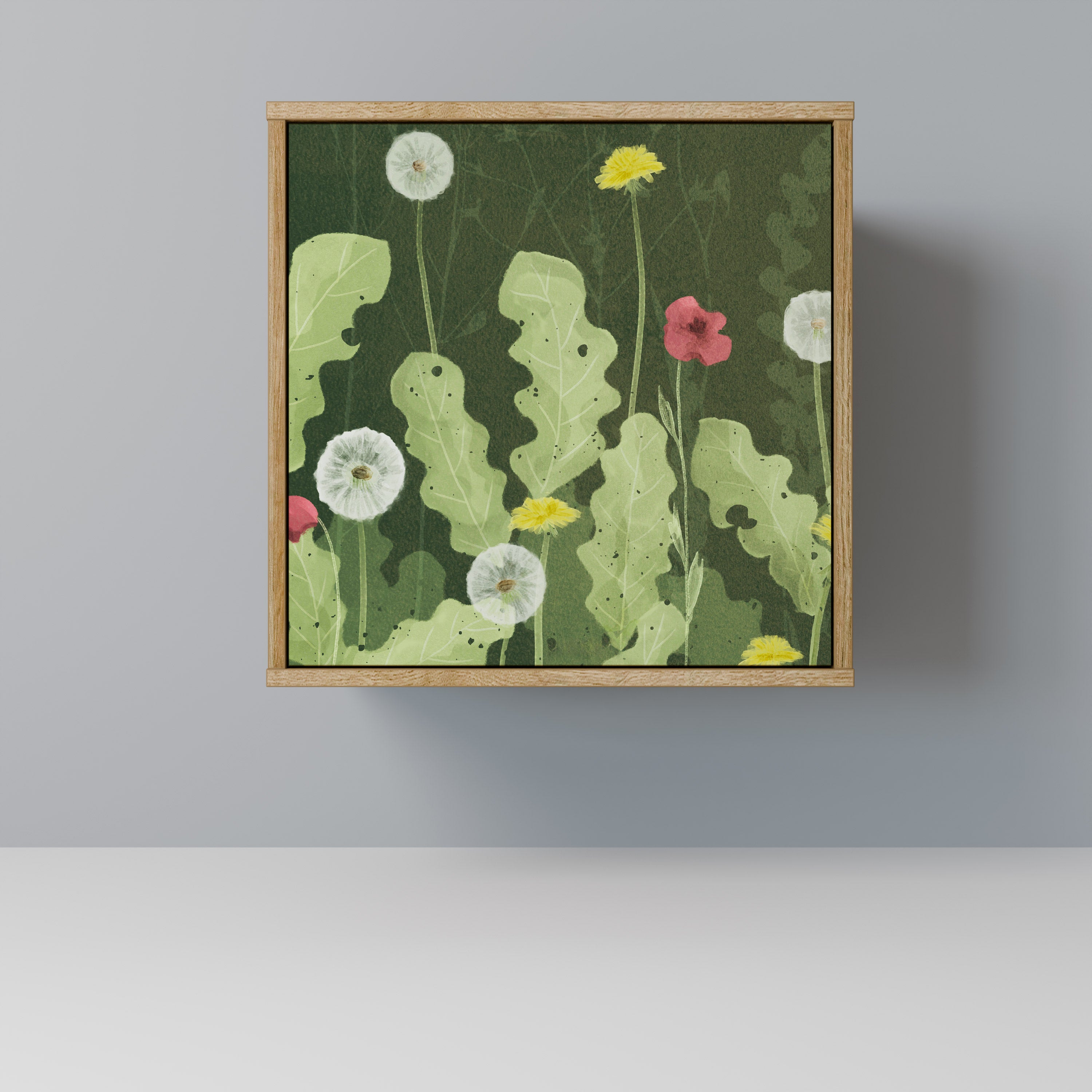 Aparador DANDELION AMUSE de 1 puerta con acabado efecto roble